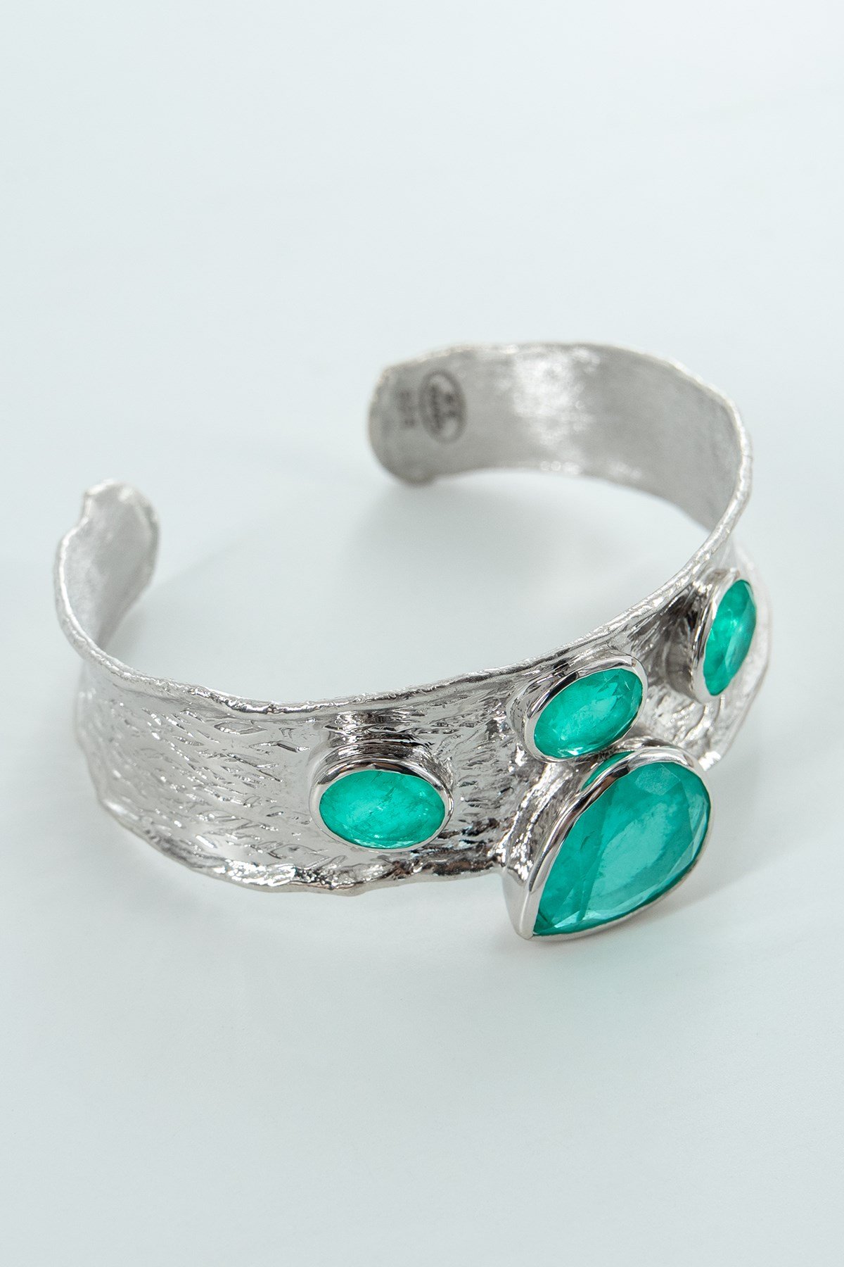 Paraiba Tourmaline Gümüş Bileklik