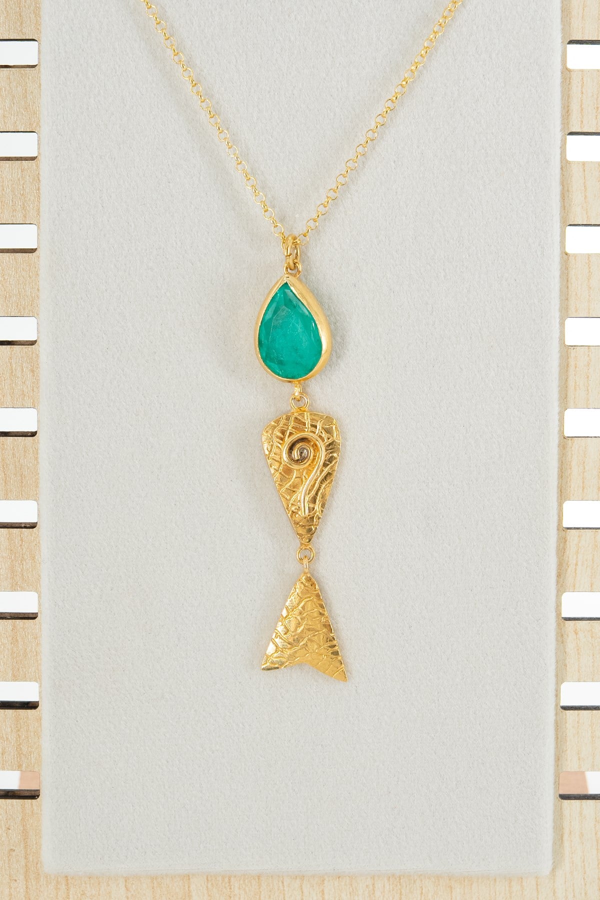 Paraiba Turmalin Gümüş Kolye