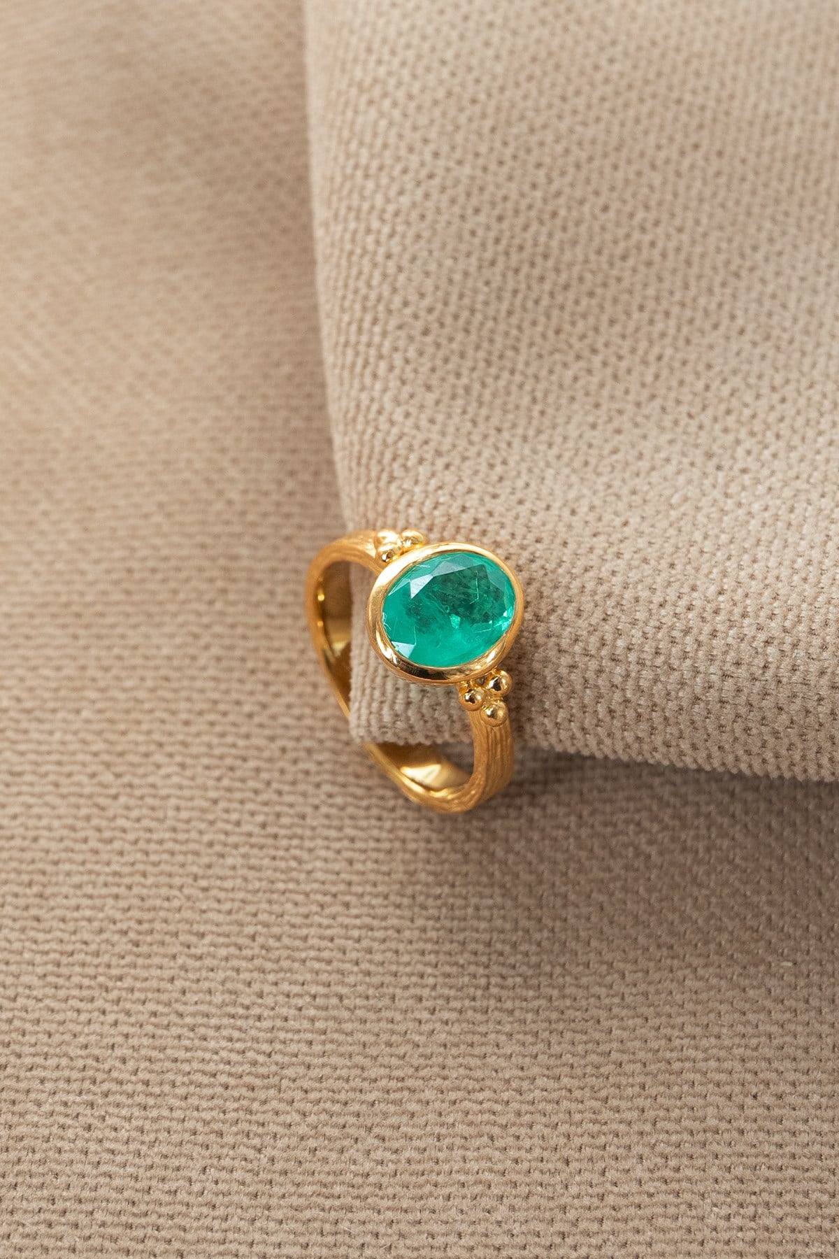 Paraiba Turmalin Taşlı Gümüş Yüzük