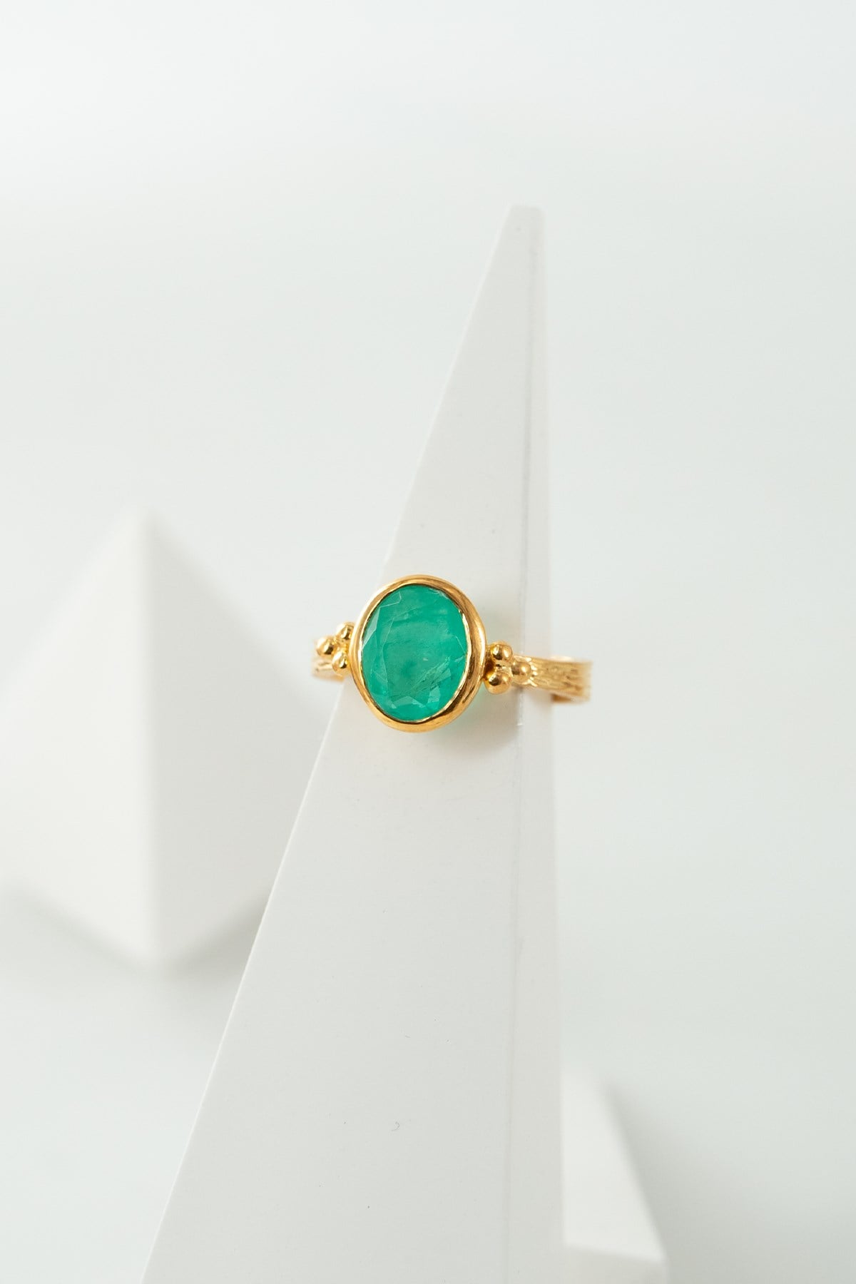Paraiba Turmalin Taşlı Gümüş Yüzük