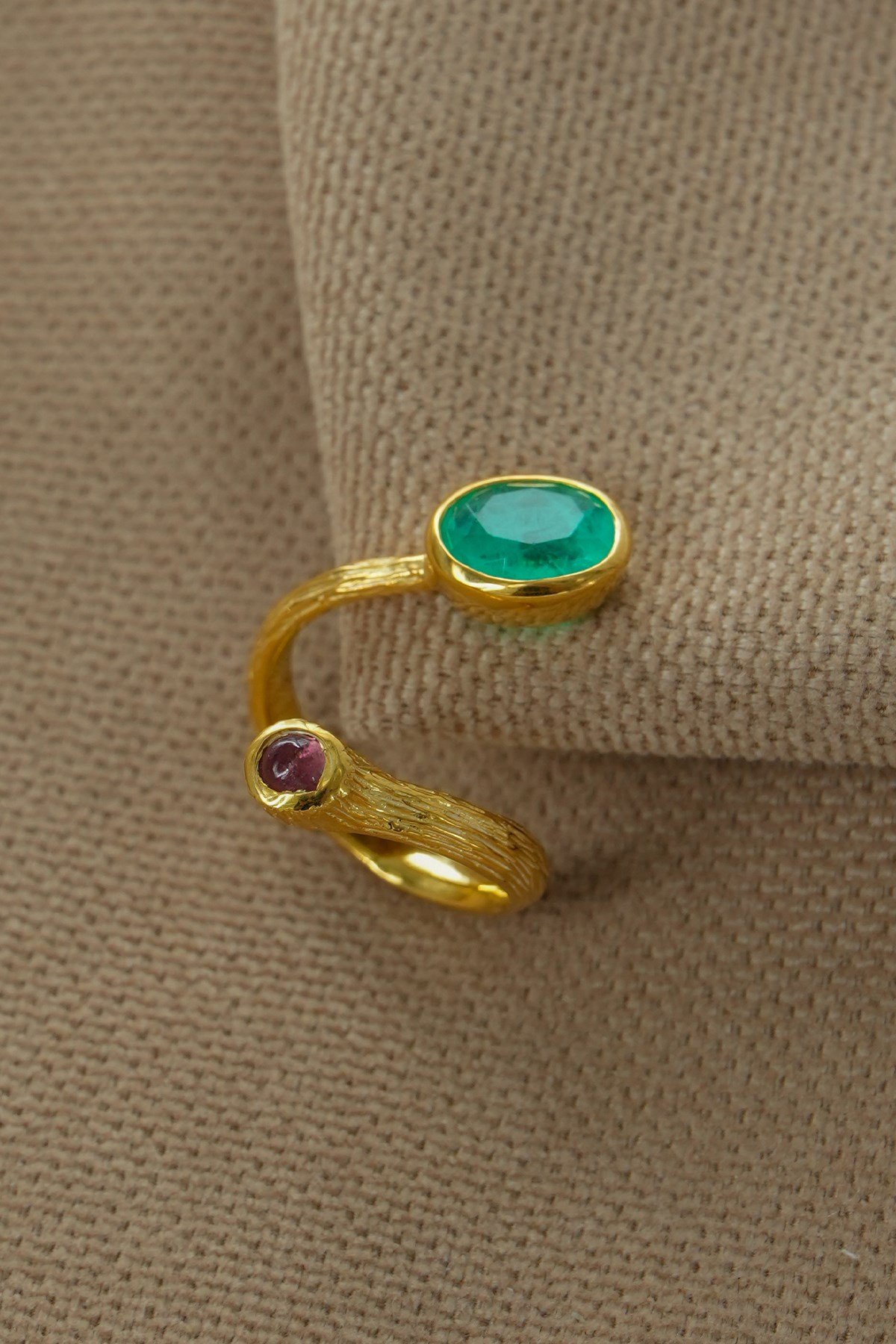 Paraiba Turmalin Taşlı Gümüş Yüzük