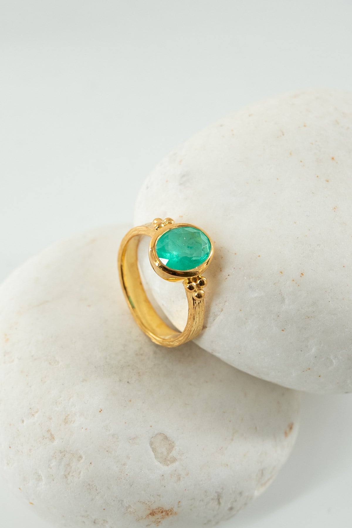 Paraiba Turmalin Taşlı Gümüş Yüzük