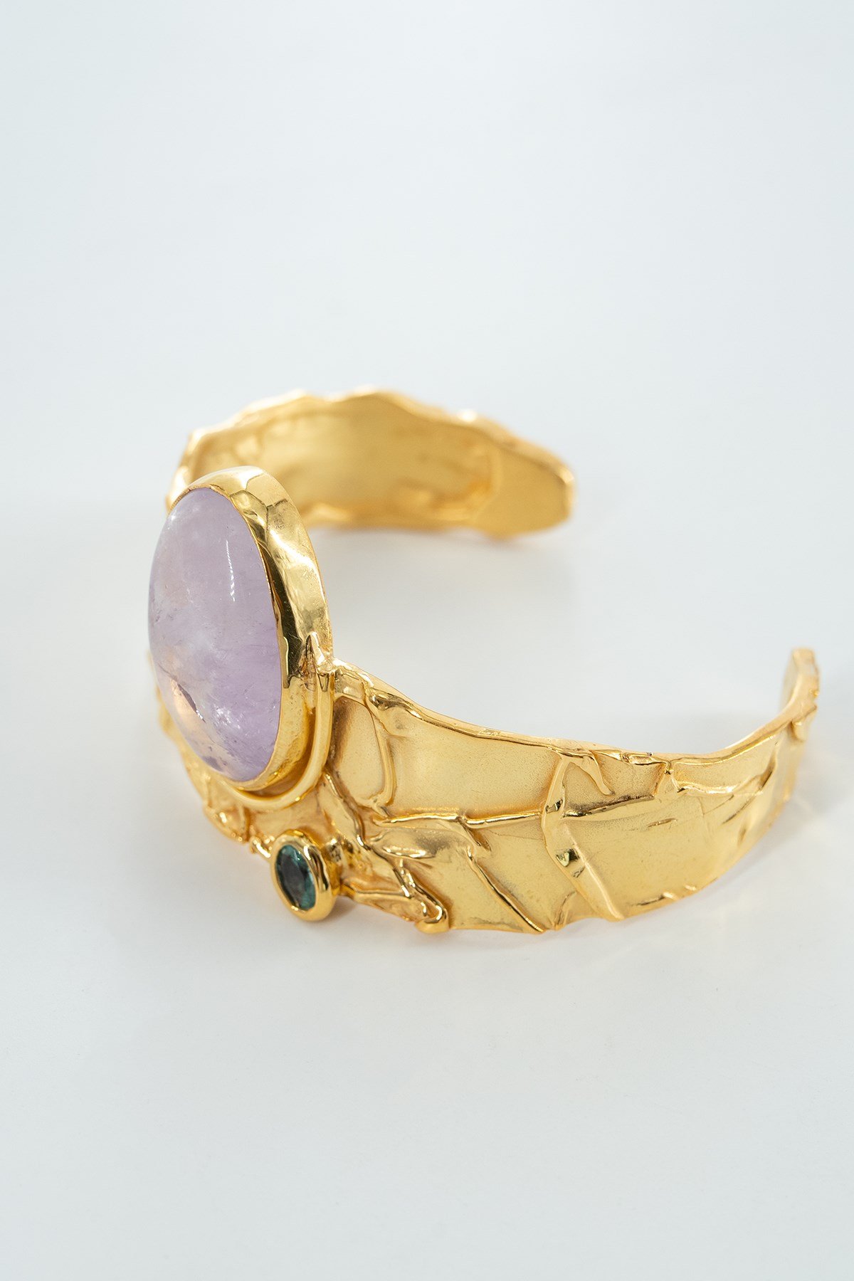 Pembe Kuvars (Pink Quartz) & Akuamarin Taşlı Gümüş Bileklik