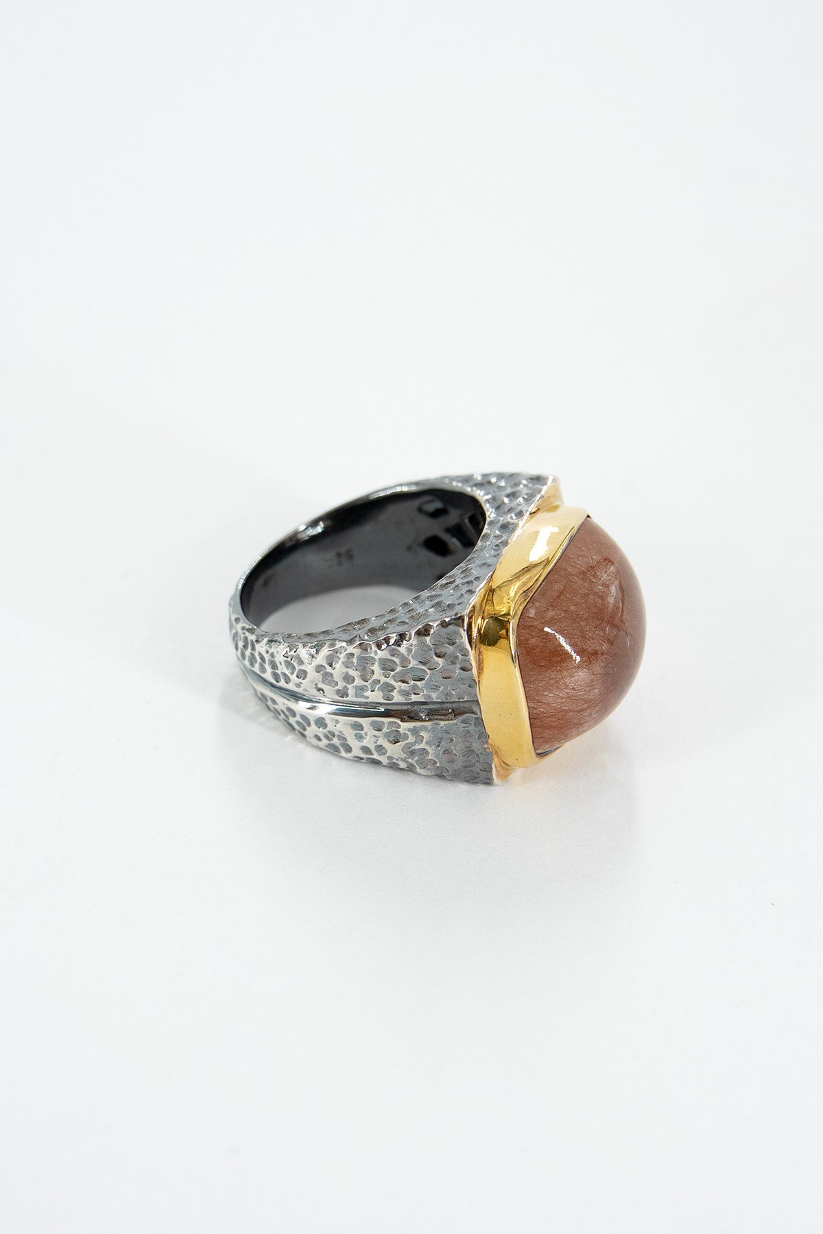 Red Rutil Quartz Gümüş Yüzük