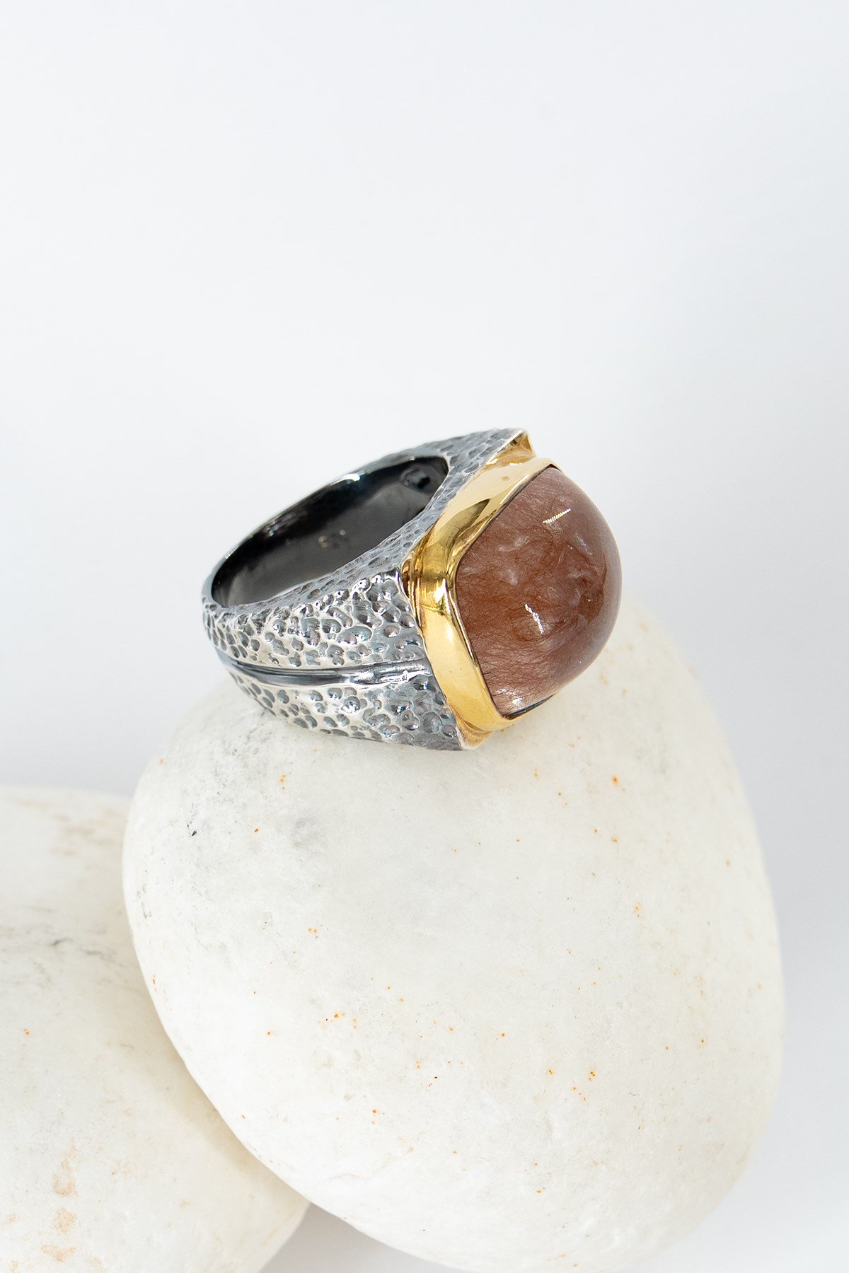 Red Rutil Quartz Gümüş Yüzük