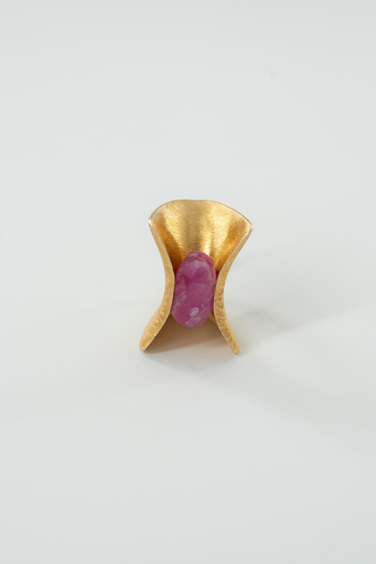 Ruby Taşlı Gümüş Yüzük 12,77 gr