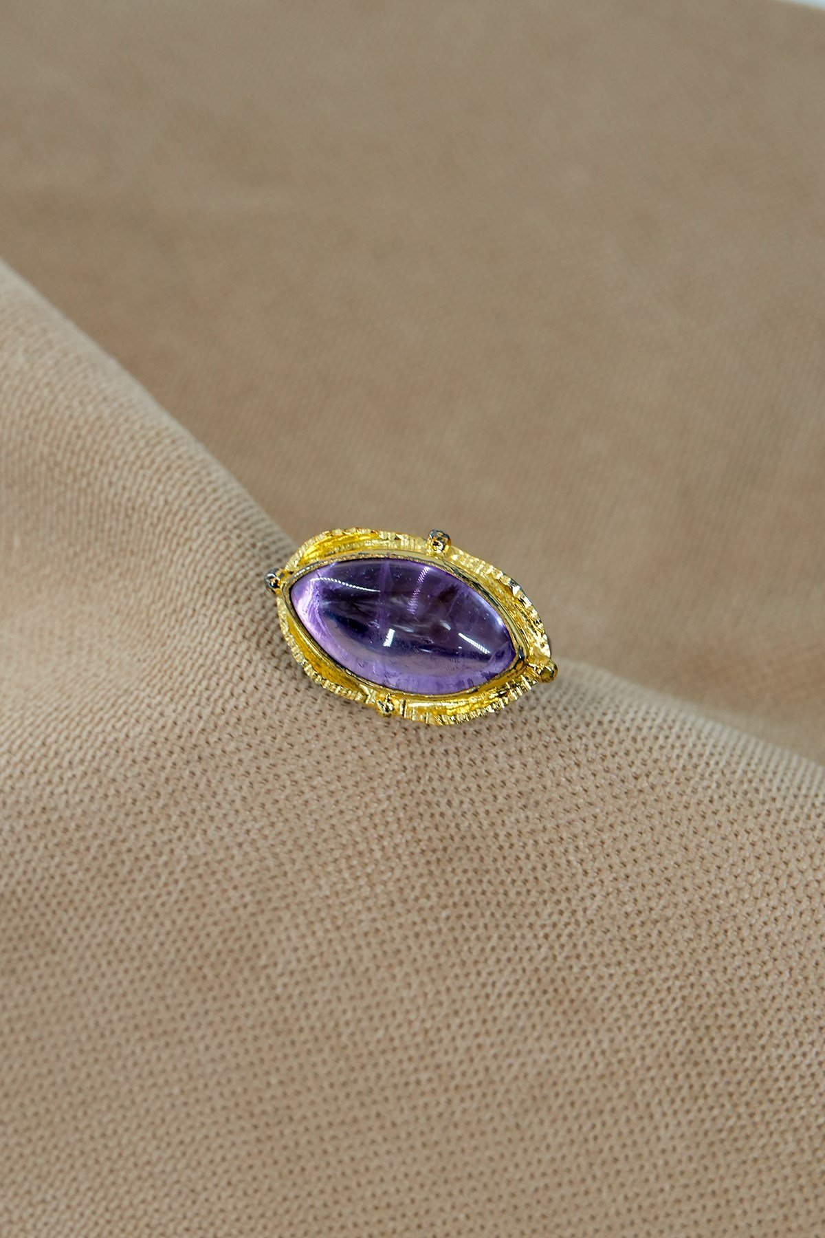 Ruby (Yakut) Taşlı Gümüş Yüzük