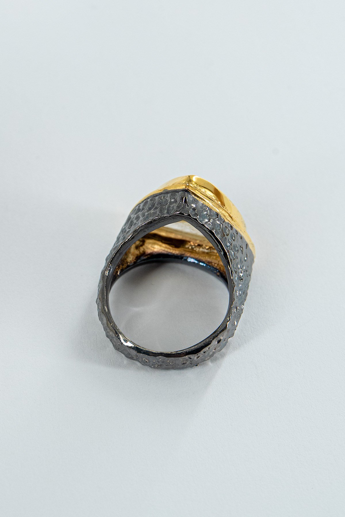 Rutil Quartz Taşlı Gümüş Yüzük
