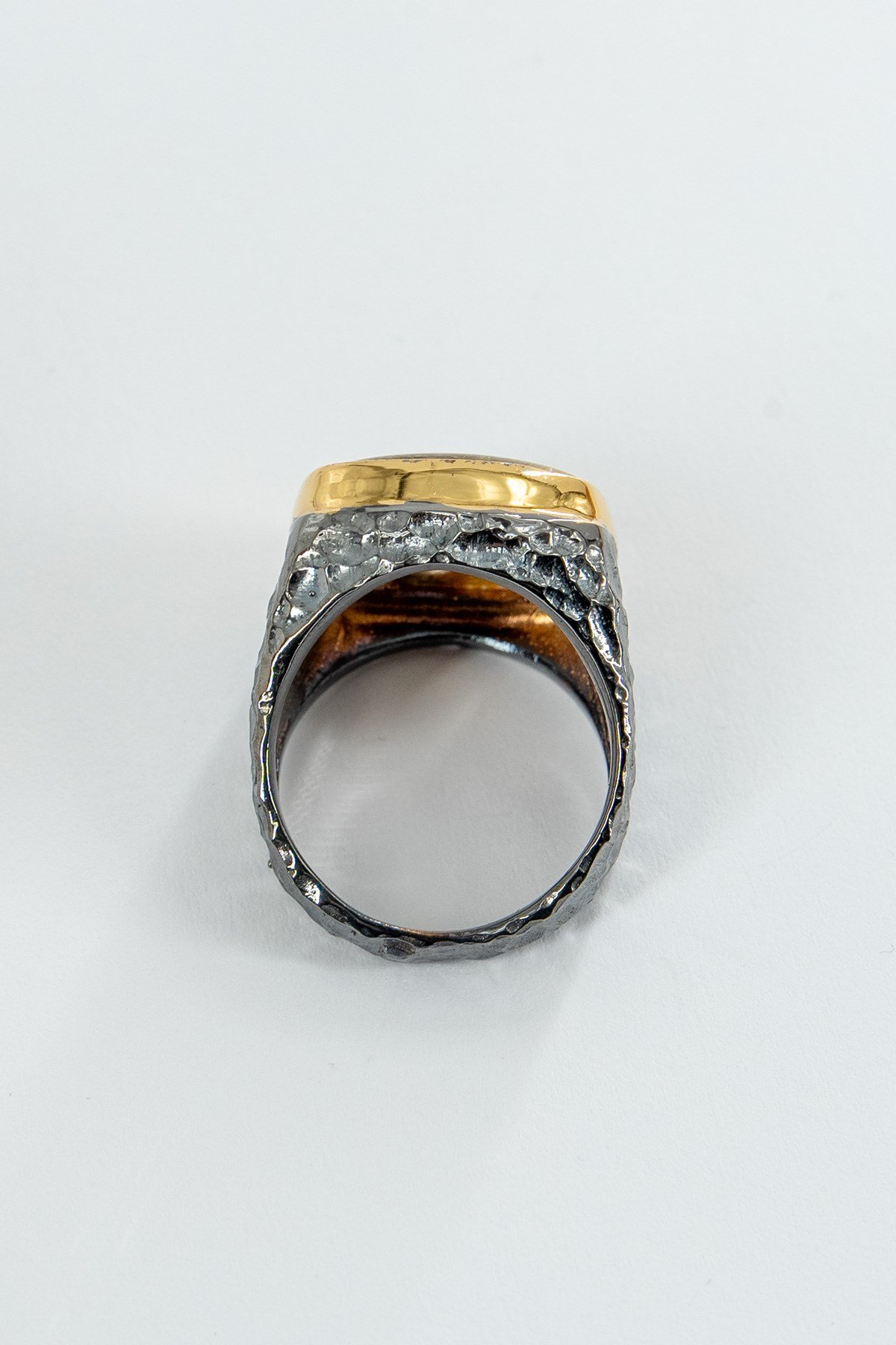 Rutil Quartz Taşlı Gümüş Yüzük