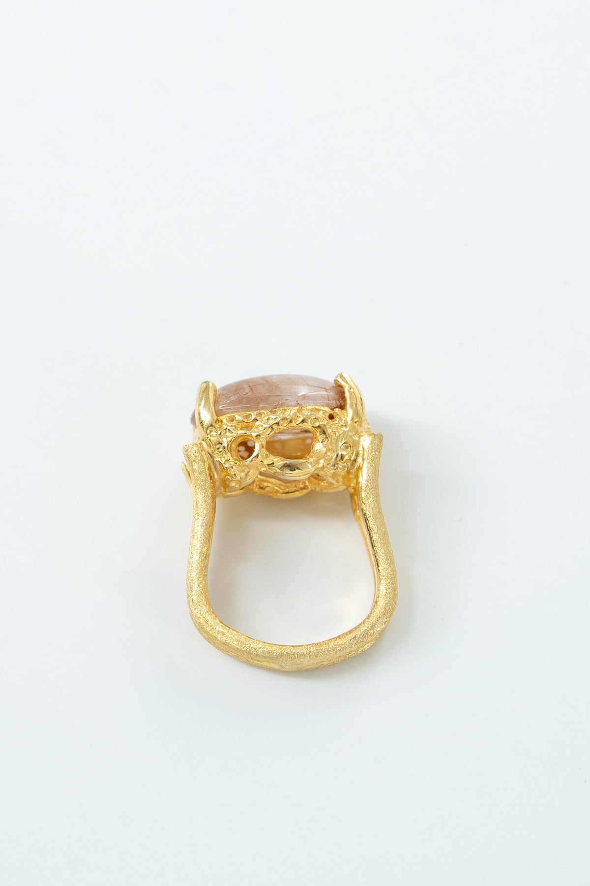 Rutil Quartz Taşlı Gümüş Yüzük