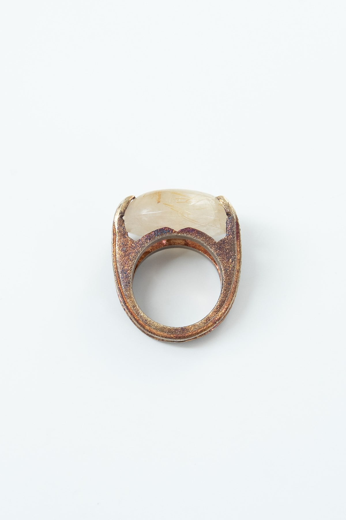 Rutil Quartz Taşlı Gümüş Yüzük