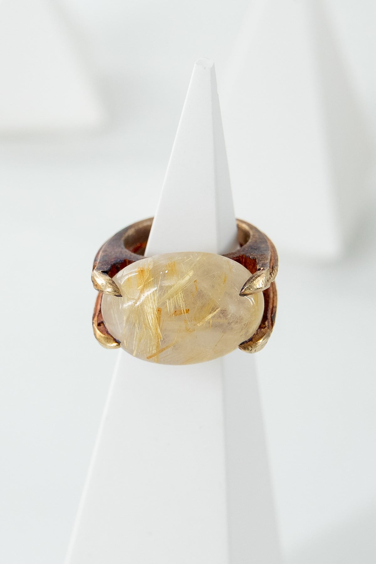 Rutil Quartz Taşlı Tasarım Yüzük