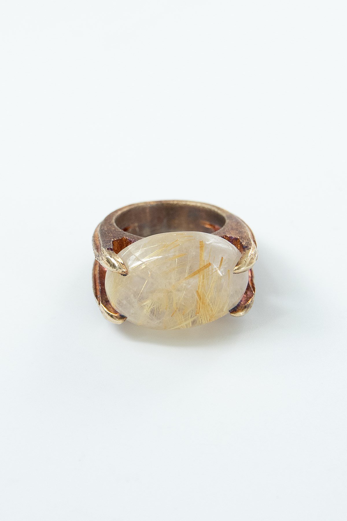 Rutil Quartz Taşlı Tasarım Yüzük