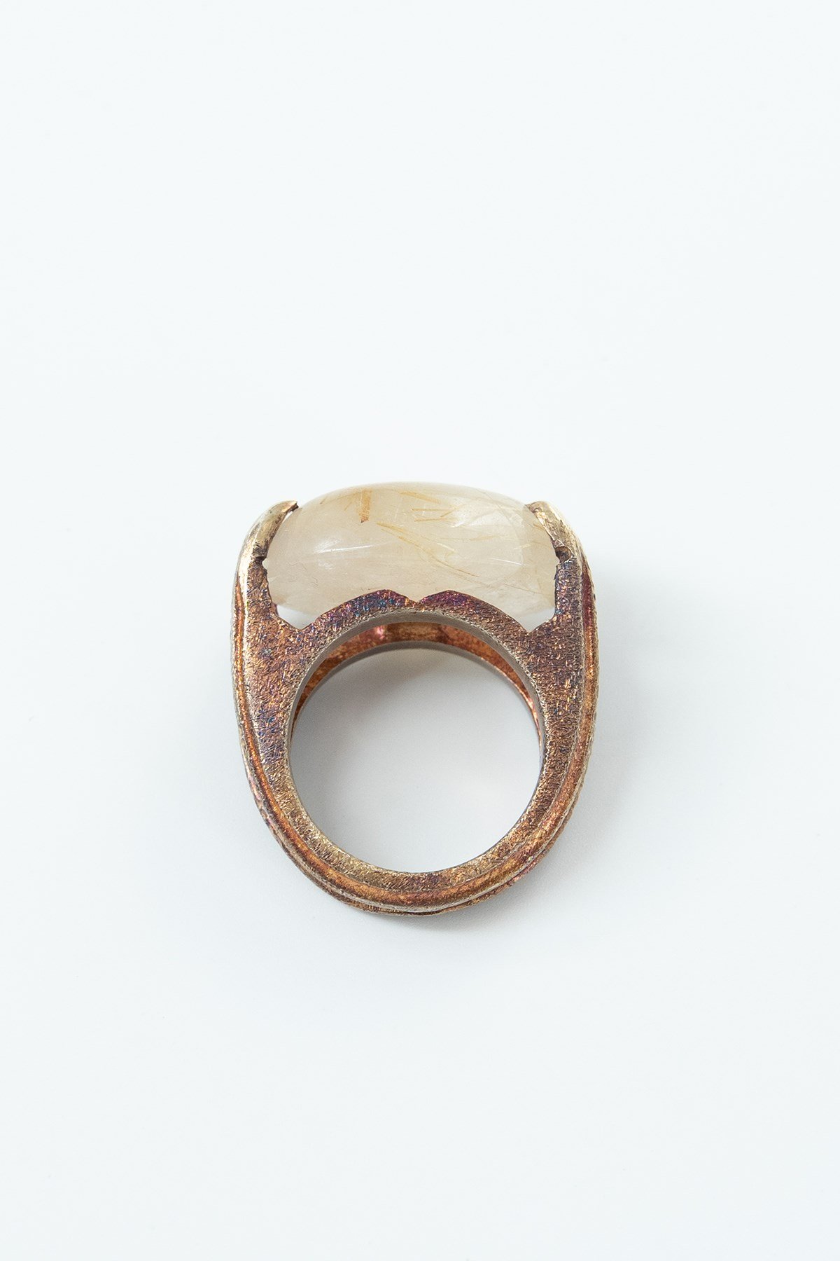 Rutil Quartz Taşlı Tasarım Yüzük