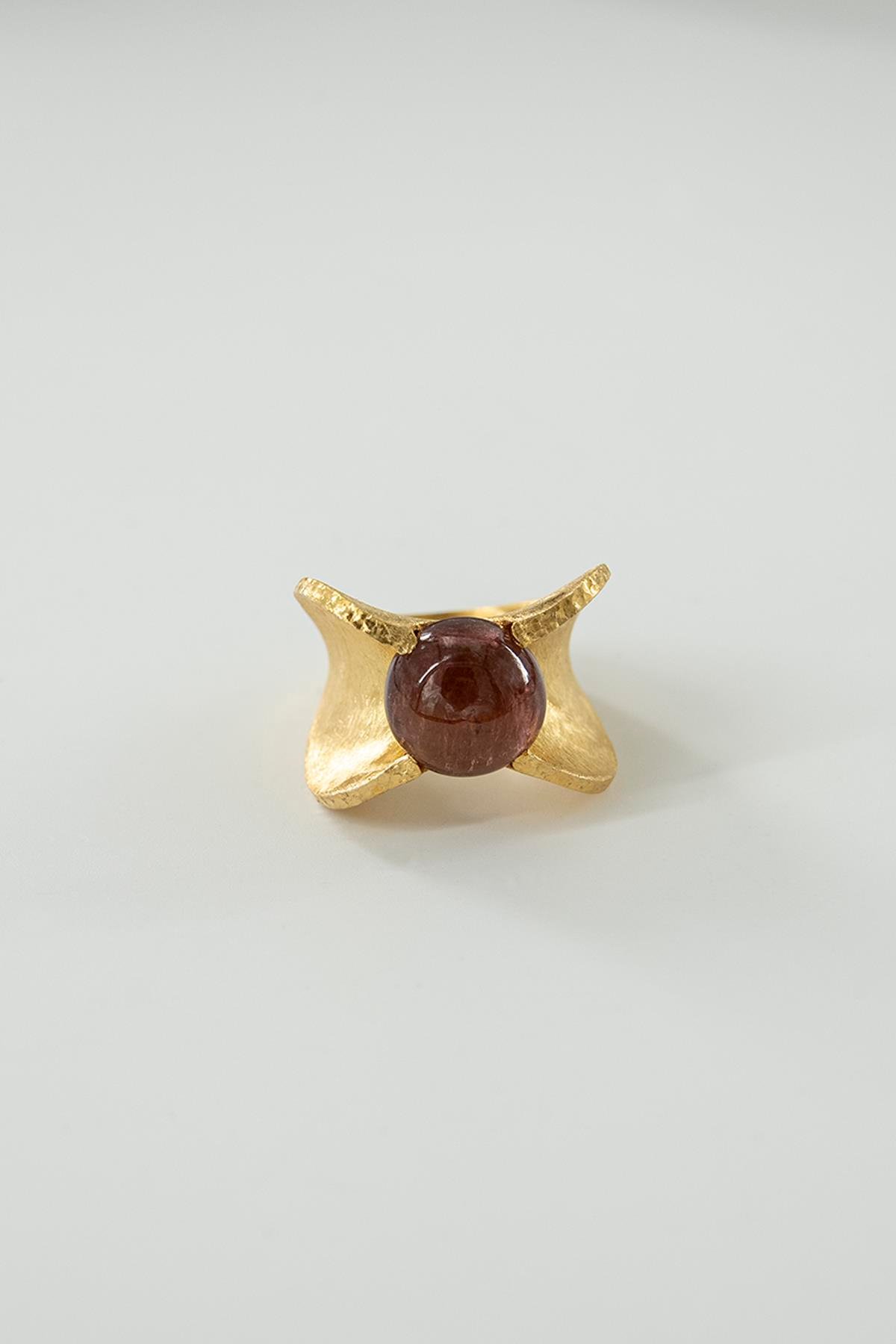 Turmalin Taşlı Gümüş Yüzük 13,50 gr