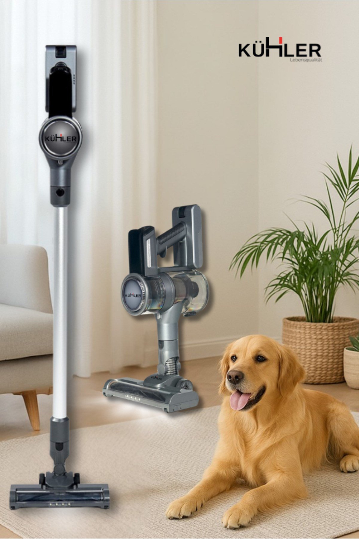 Kraftmax KH-V700 Kablosuz Turbo Fırçalı Dikey Şarjlı Süpürge