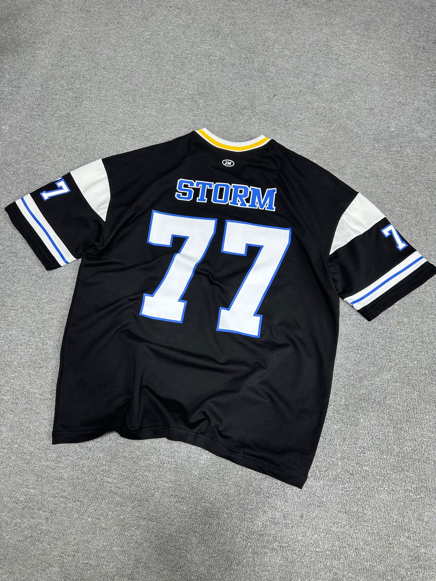 77 Baskı Detaylı Oversize T-shirt Siyah