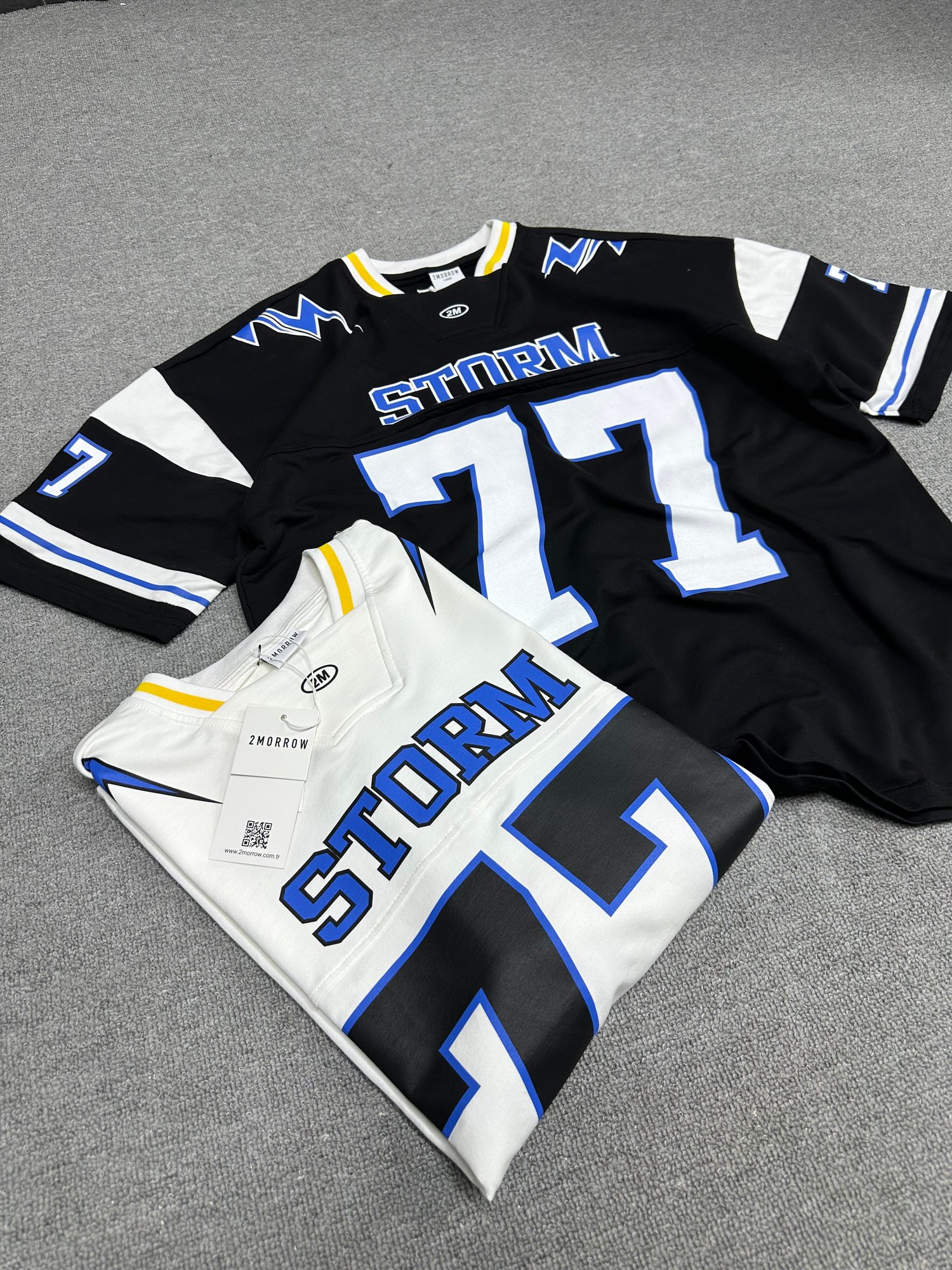 77 Baskı Detaylı Oversize T-shirt Siyah