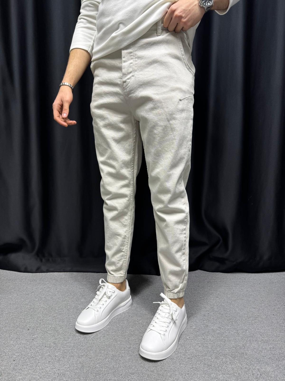 Dnt Likralı Jogger Pantolon Bej