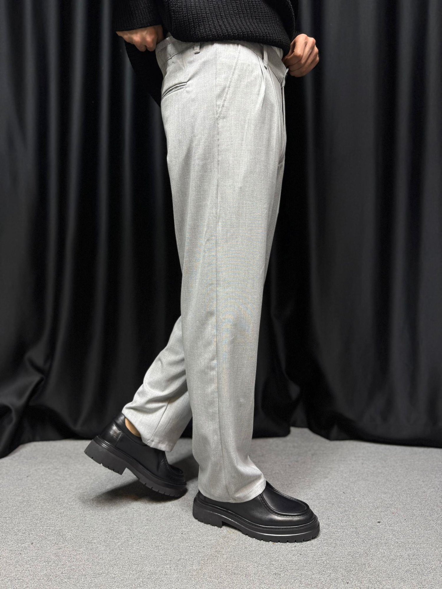 LK Baggy Kumaş Pantolon Gri