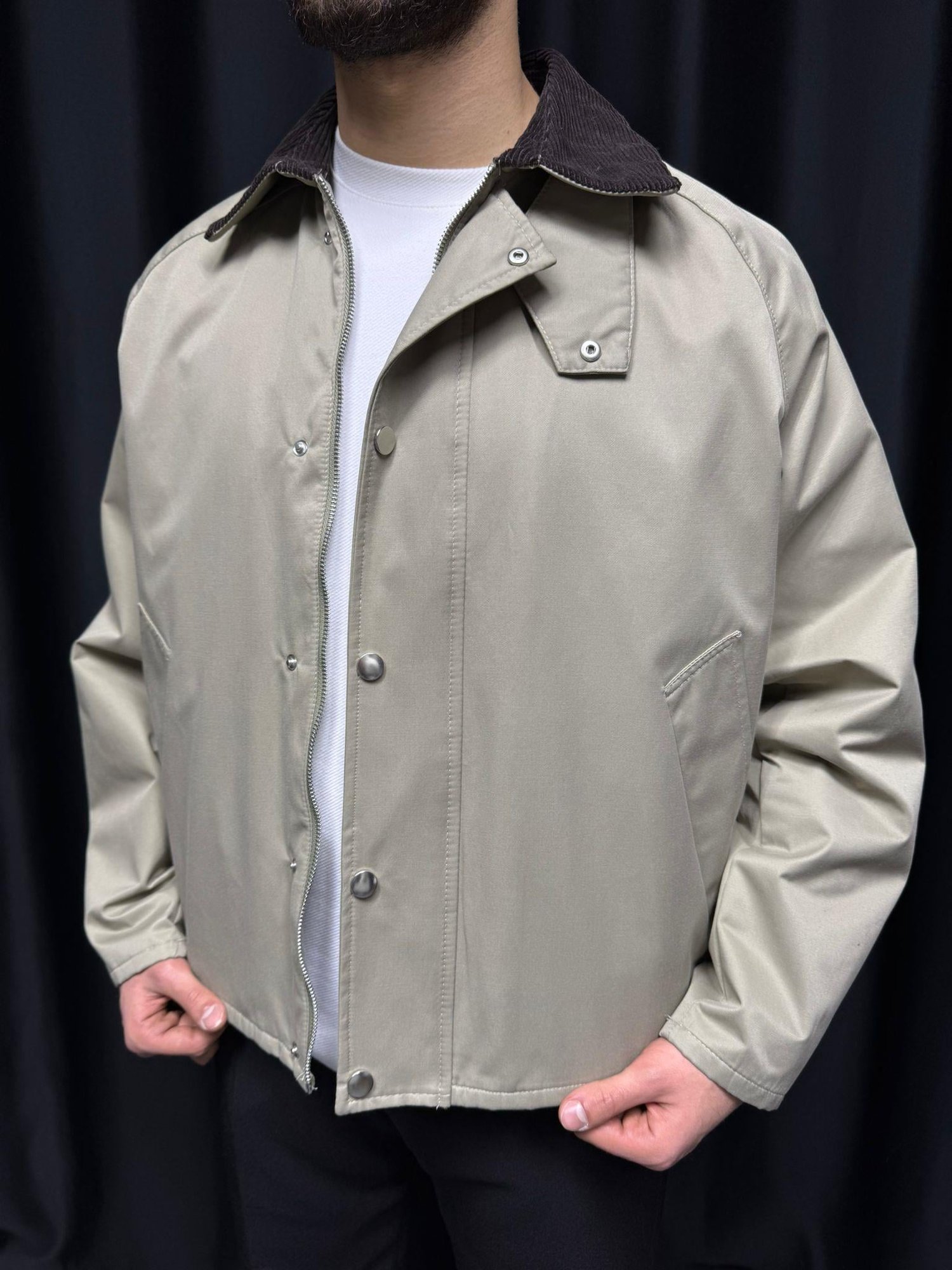 Oversize Su Geçirmez Mevsimlik Ceket Yeşil