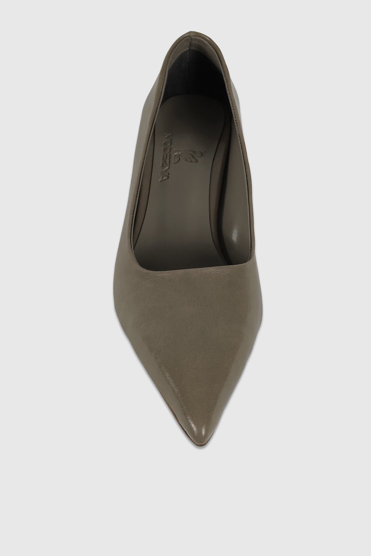 Kelly Koyu Bej Rustik Sivri Burun Kadın Stiletto