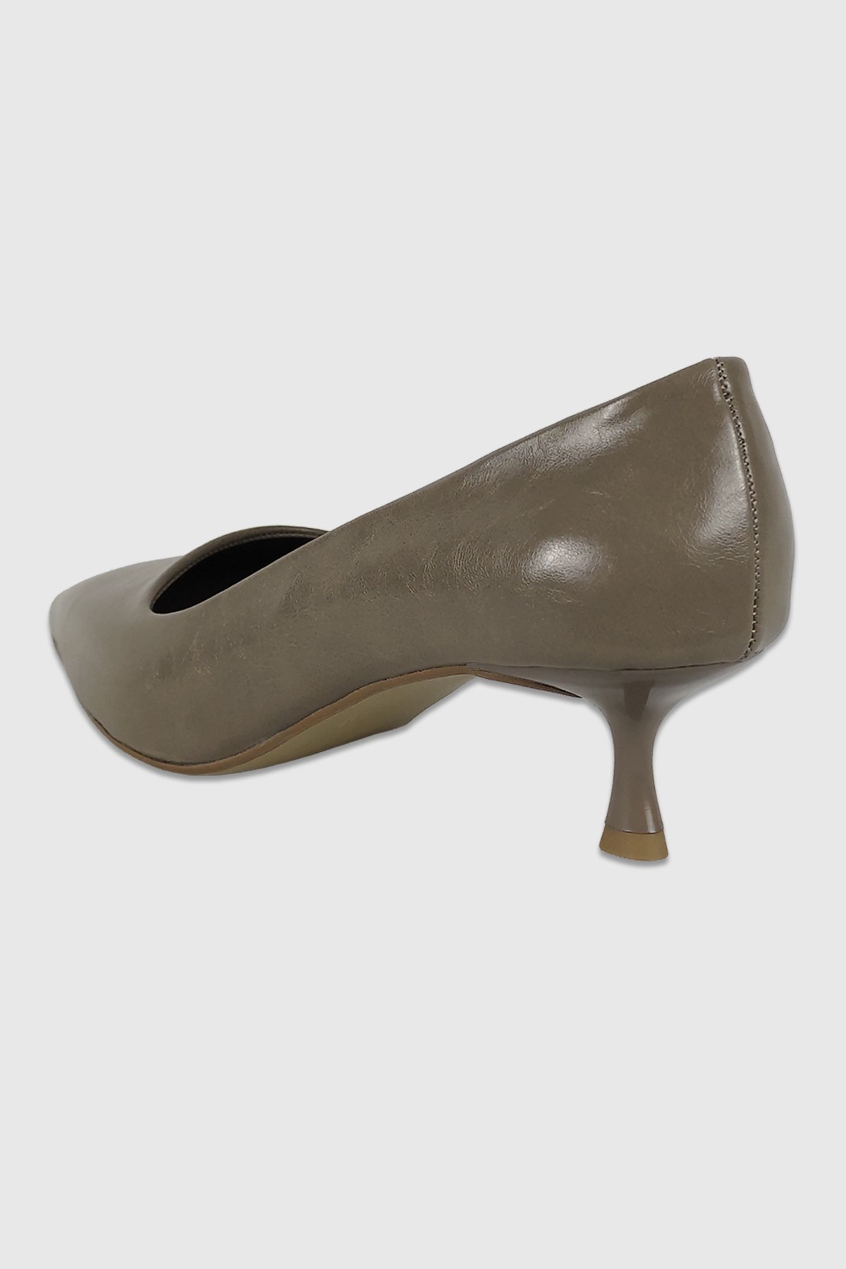 Kelly Koyu Bej Rustik Sivri Burun Kadın Stiletto