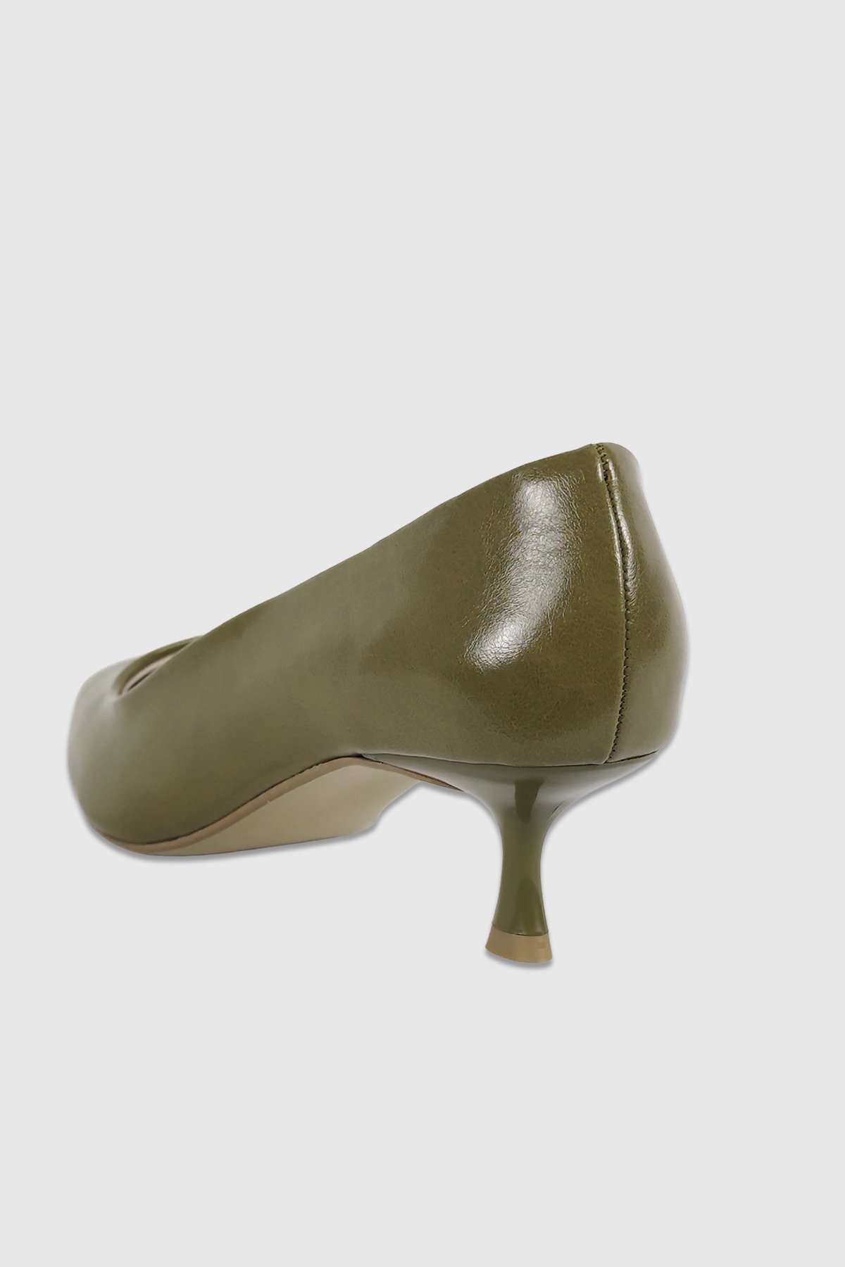 Kelly Yeşil Rustik Sivri Burun Kadın Stiletto