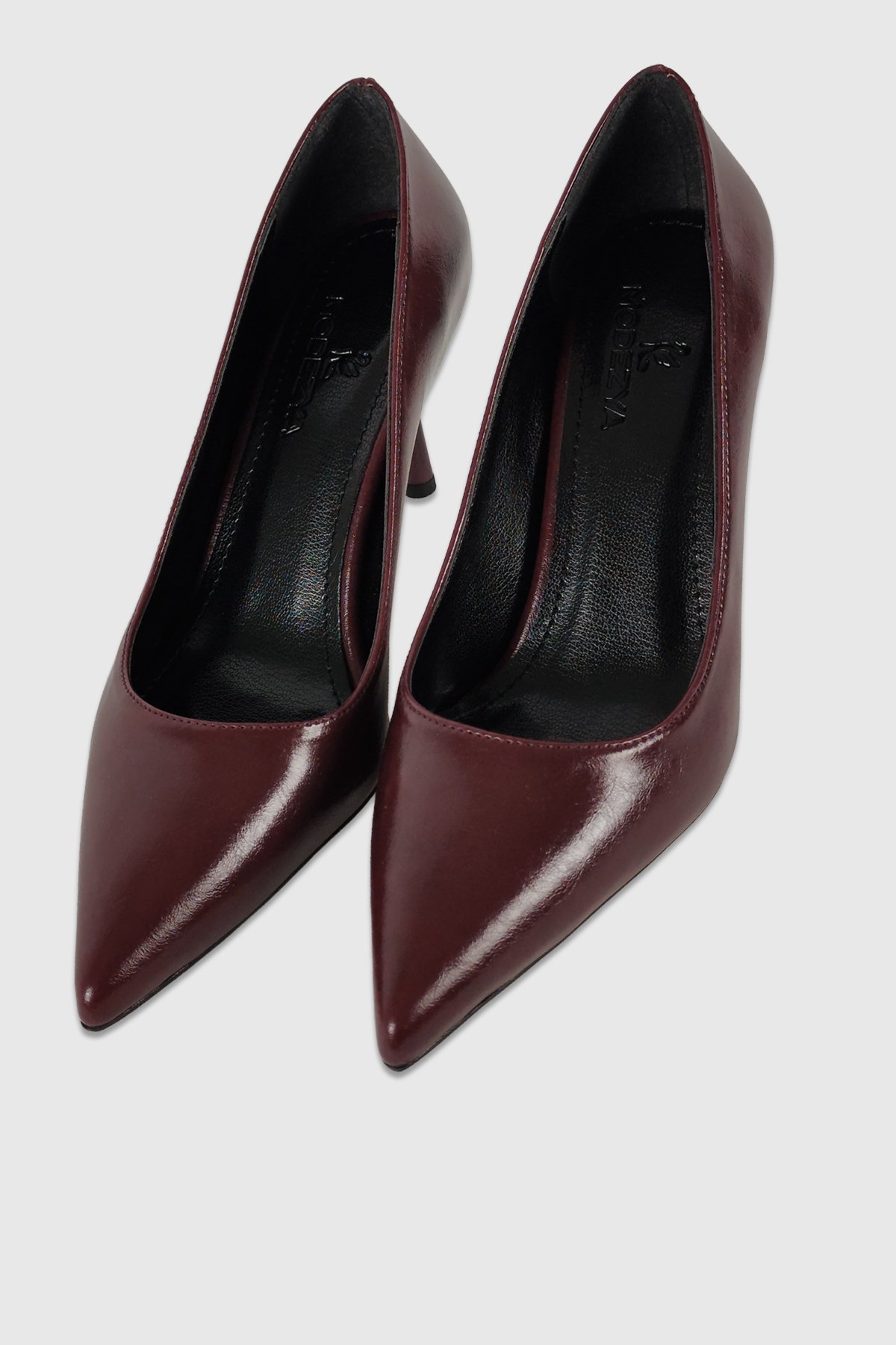 Queen Bordo Rustik Kadın Sivri Burun Stiletto