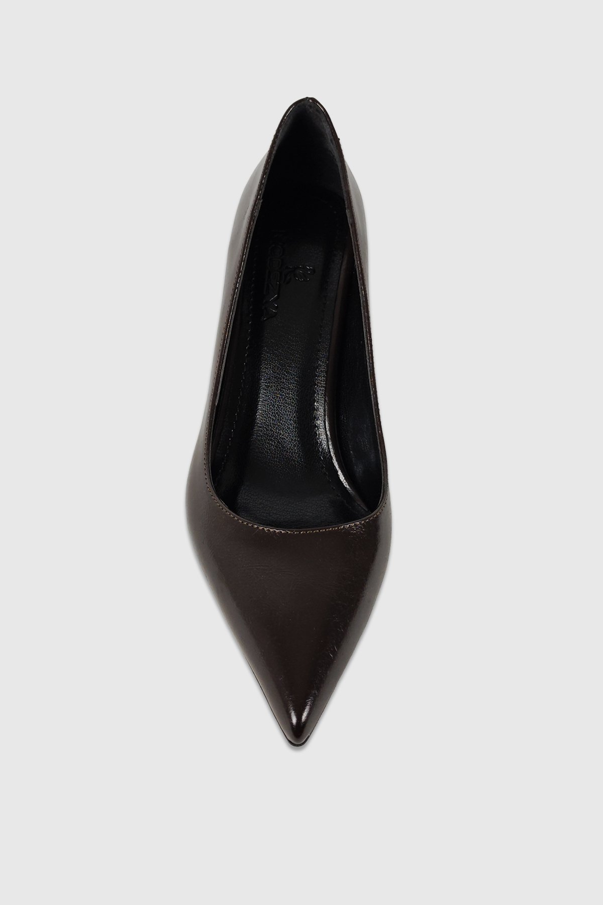 Queen Kahve Rustik Kadın Sivri Burun Stiletto