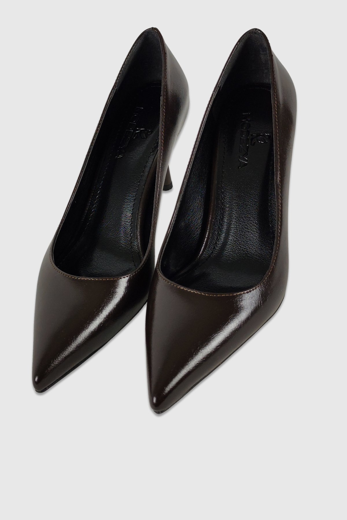 Queen Kahve Rustik Kadın Sivri Burun Stiletto