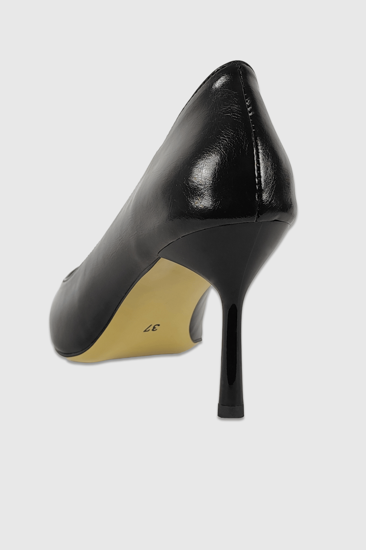 Queen Siyah Rustik Kadın Sivri Burun Stiletto