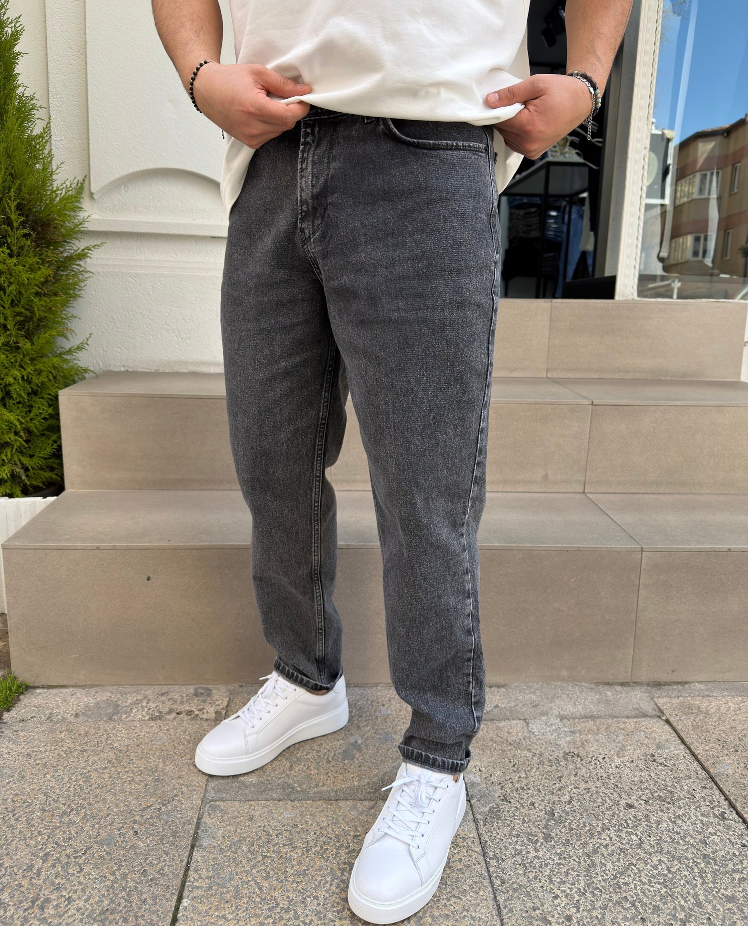 Boyfriend Füme Yıkamalı Jean