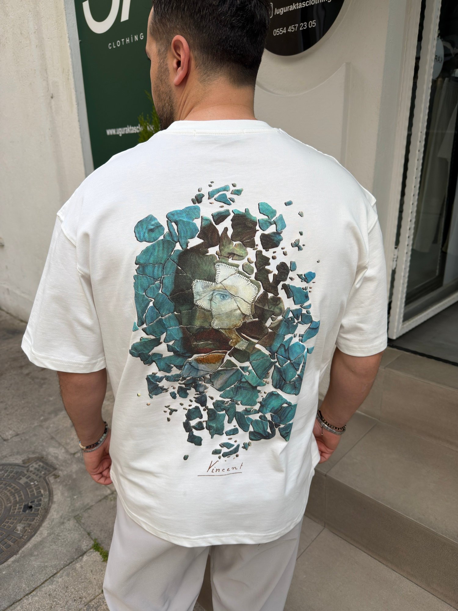 Vincent Kabartmalı Oversize Tshirt