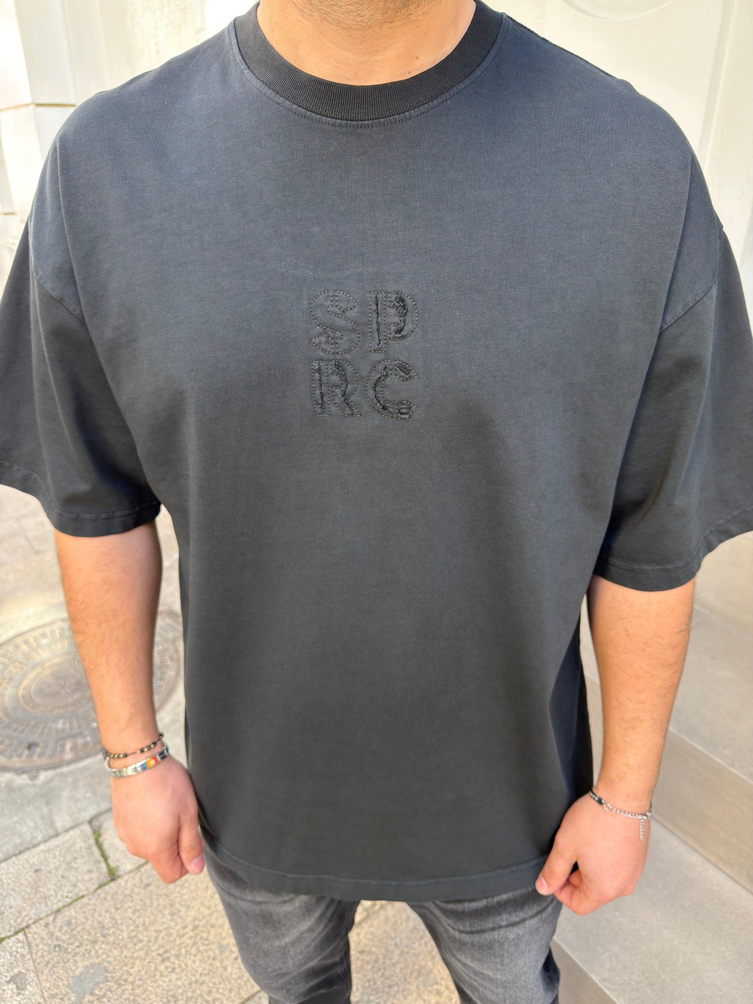 Yıkamalı Kumaş Pamuk Tshirt