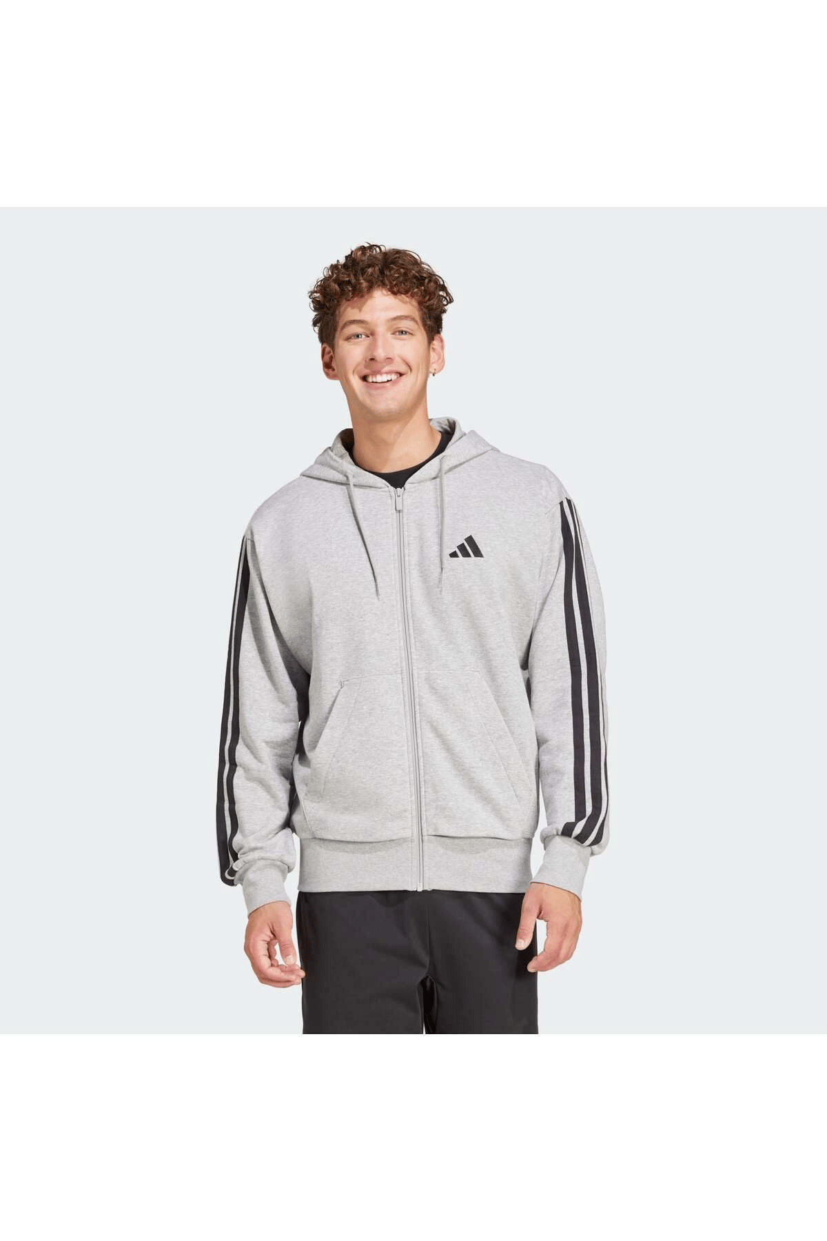 ADİDAS ERKEK KAPÜŞONLU SWEATSHİRT M 3S FT FZ HD JE6338