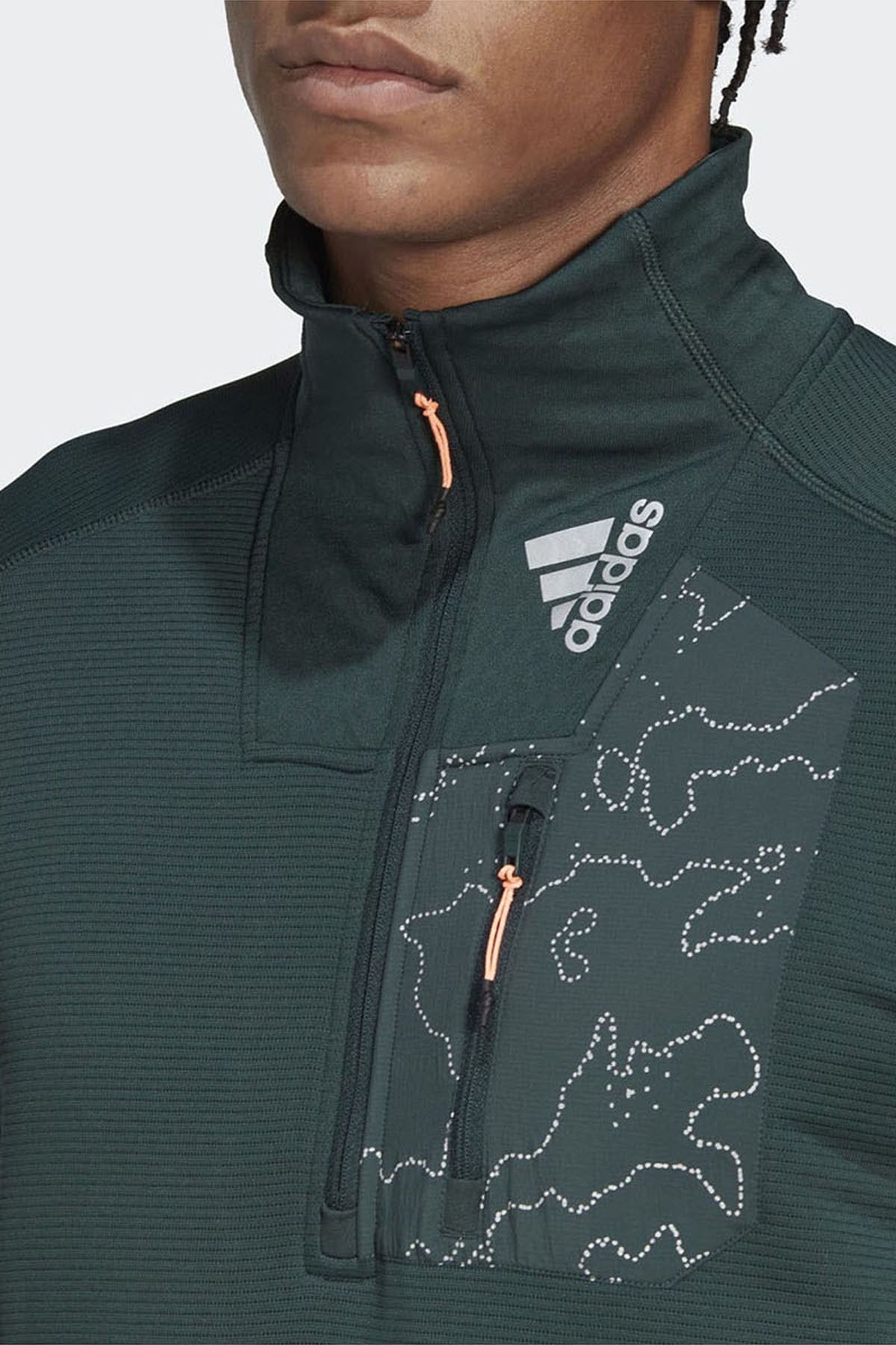 ADİDAS ERKEK SWEATSHİRTY X-CITY 1/4 ZIP HF6384