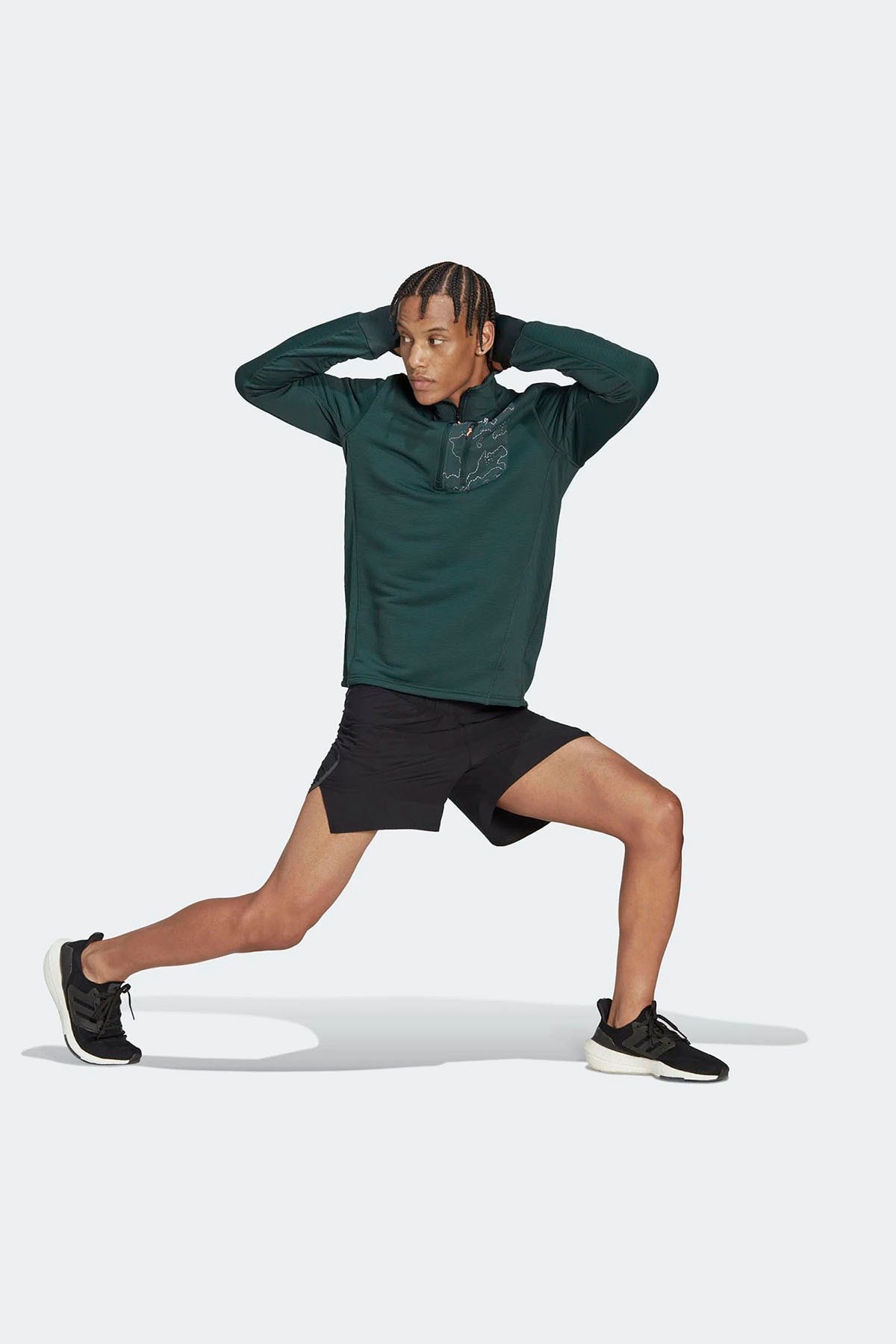 ADİDAS ERKEK SWEATSHİRTY X-CITY 1/4 ZIP HF6384