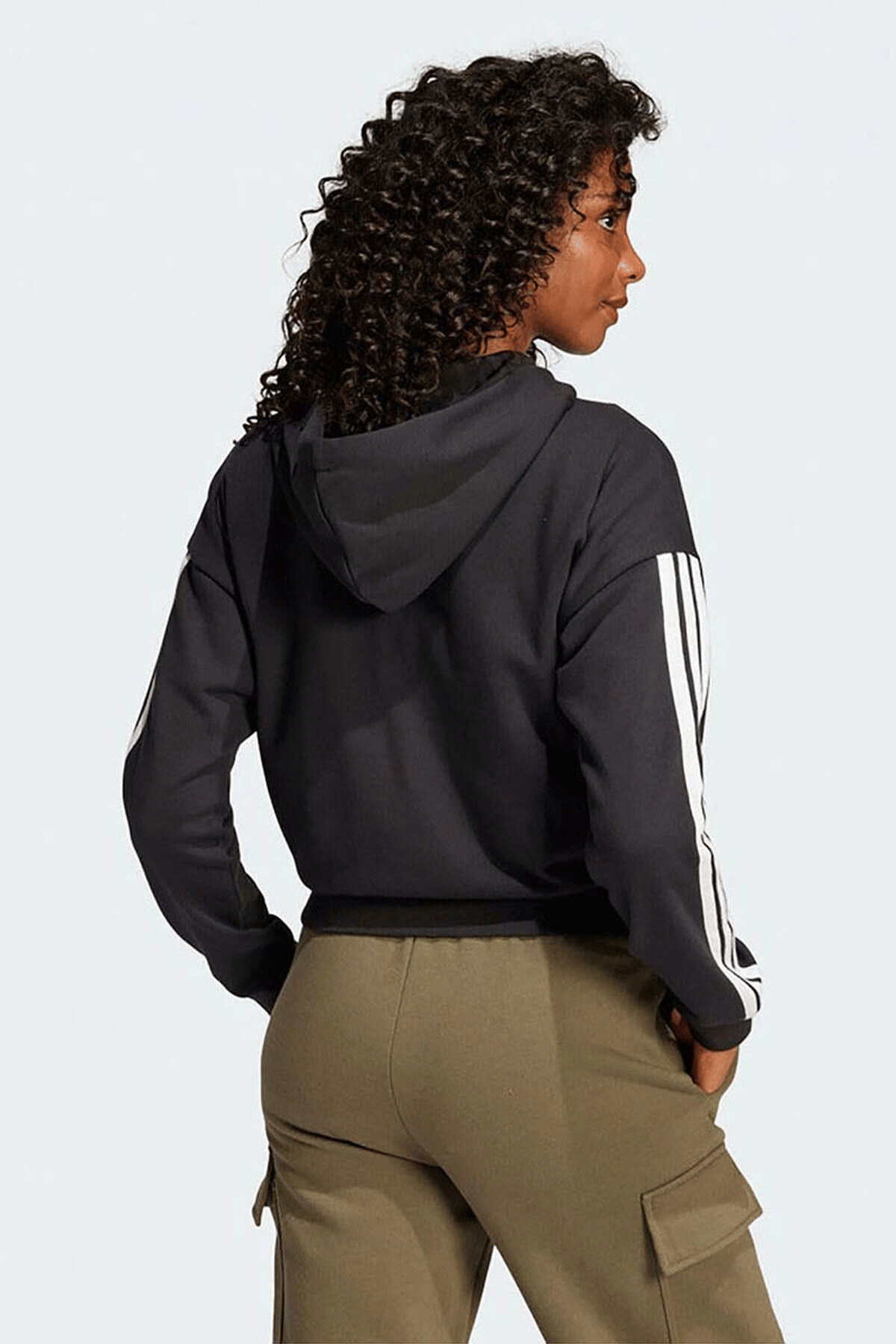 ADİDAS GÜNLÜK KADIN KAPÜŞONLU SWEATSHIRT W 3S FT FZ HD JE0052