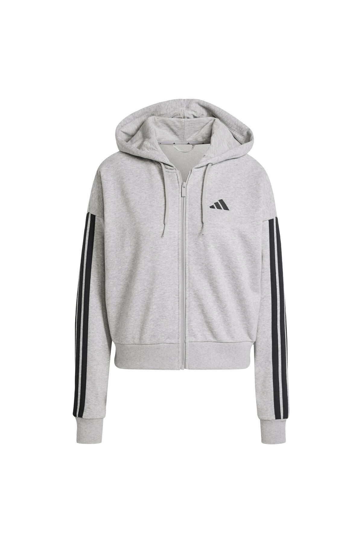 ADİDAS KADIN KAPÜŞONLU SWEATSHIRT W 3S FT FZ HD JE0055