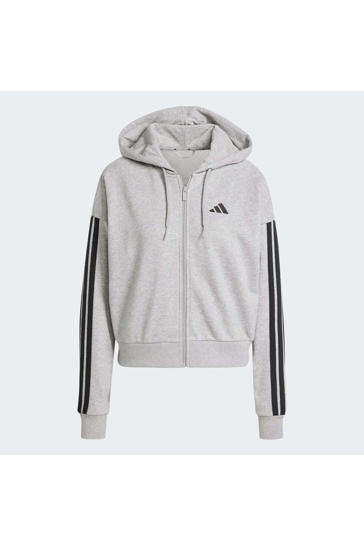 ADİDAS KADIN KAPÜŞONLU SWEATSHIRT W 3S FT FZ HD JE0055
