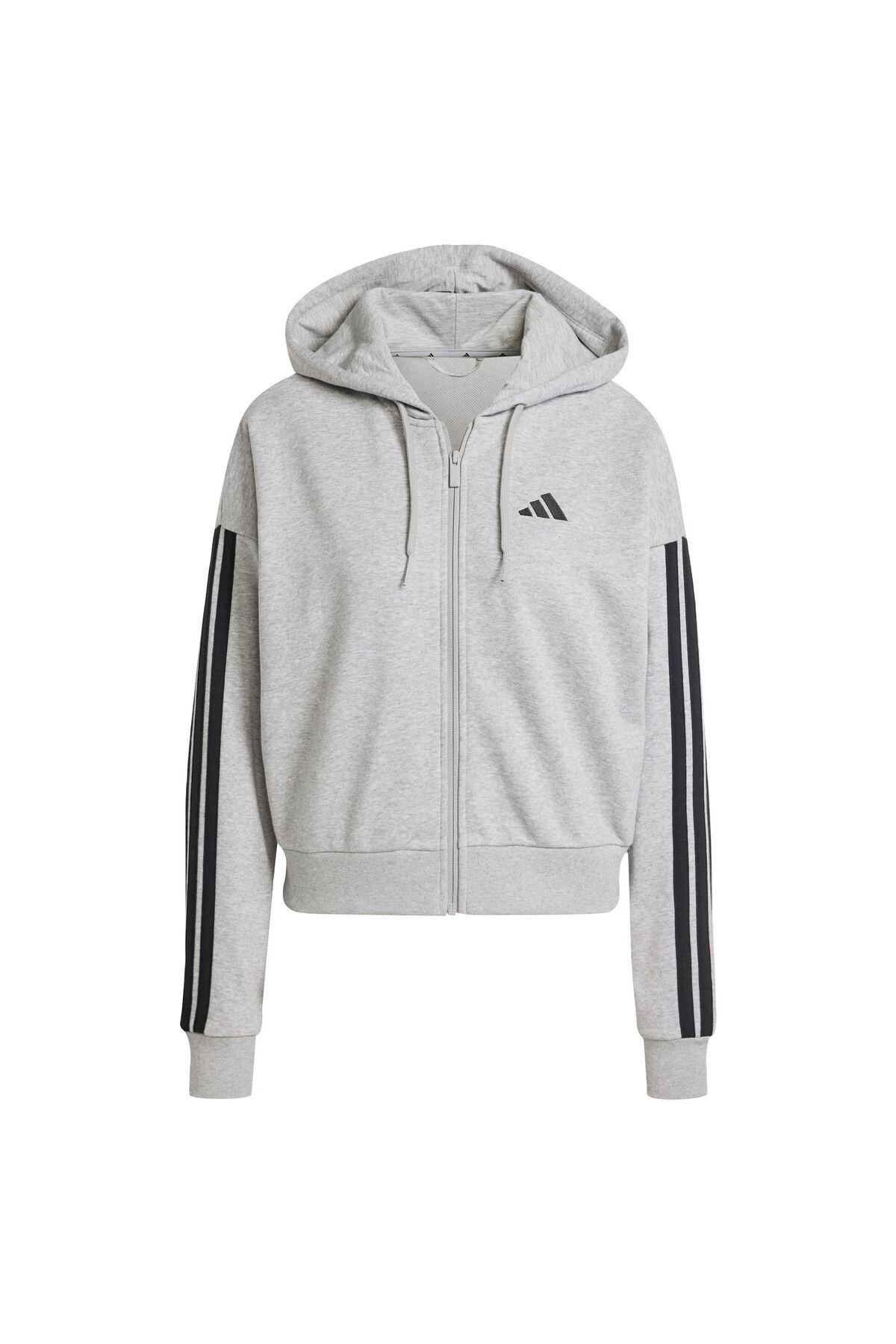 ADİDAS KADIN KAPÜŞONLU SWEATSHIRT W 3S FT FZ HD JE0055