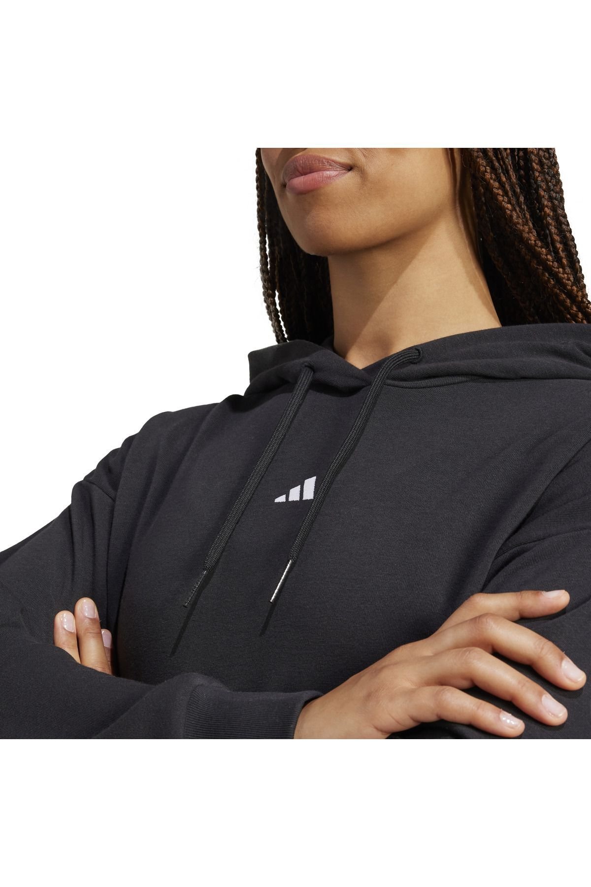 ADİDAS KADIN KAPÜŞONLU SWEATSHIRT W SL FT HD JD7989