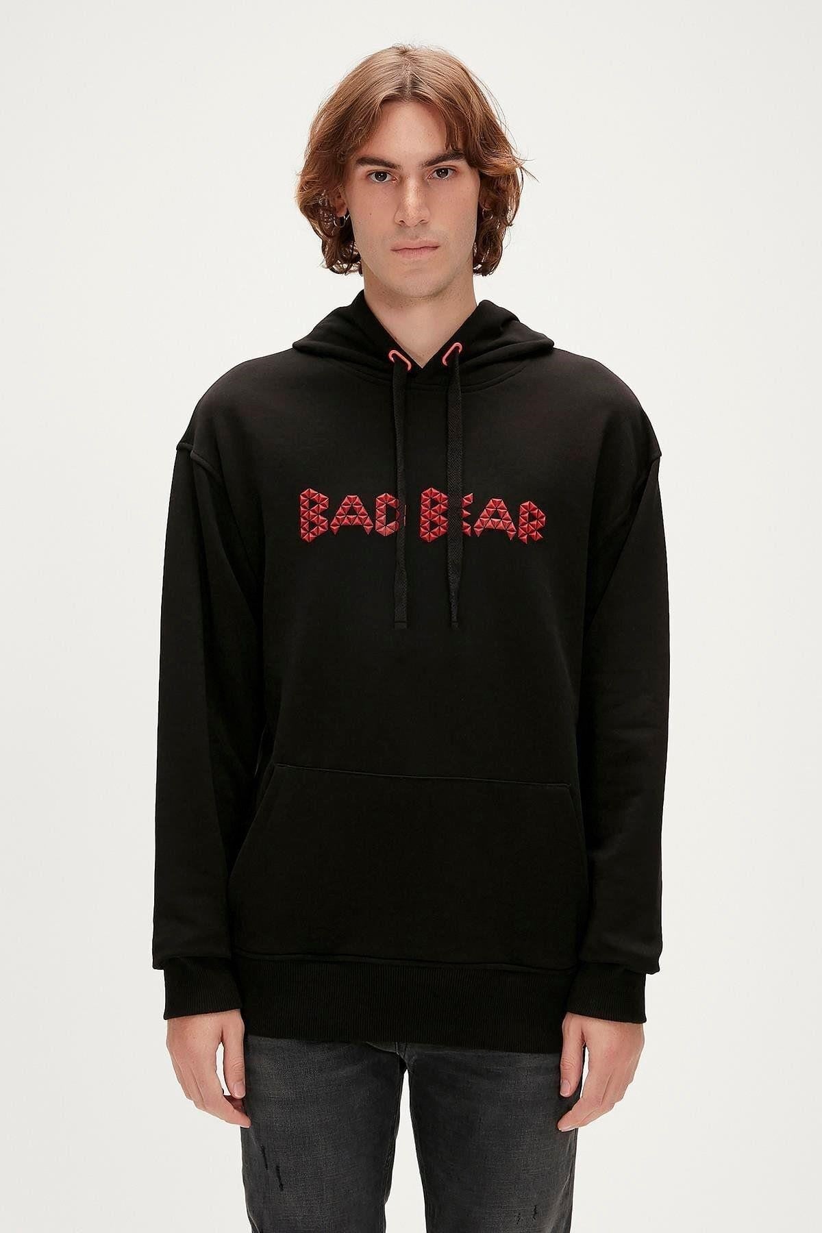 BAD BEAR ERKEK 3D BAD HOODIE 23.02.12.001
