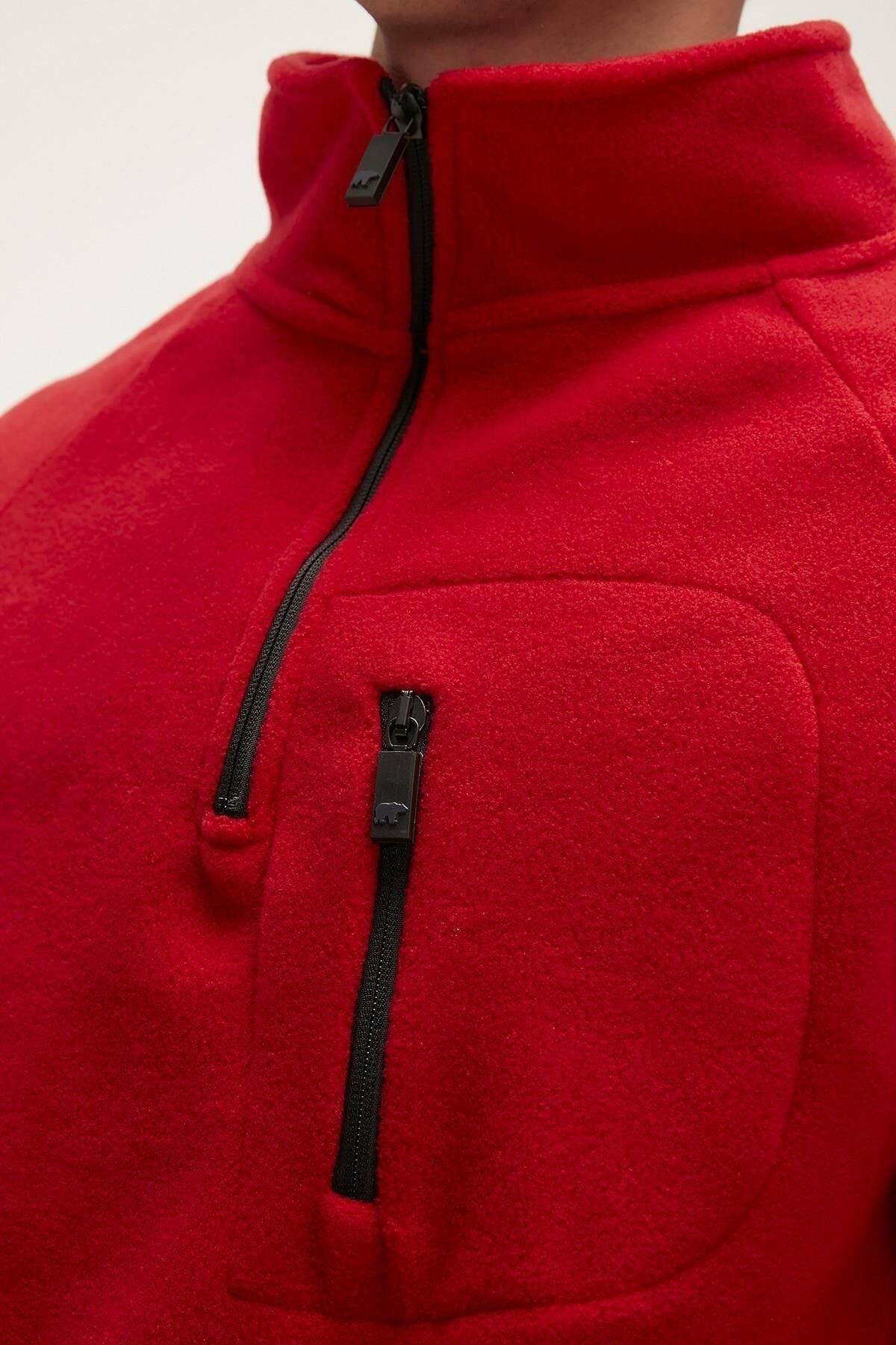 BAD BEAR ERKEK HUSKY HALF-ZIP POLAR SWEATSHIRT 19.02.21.006
