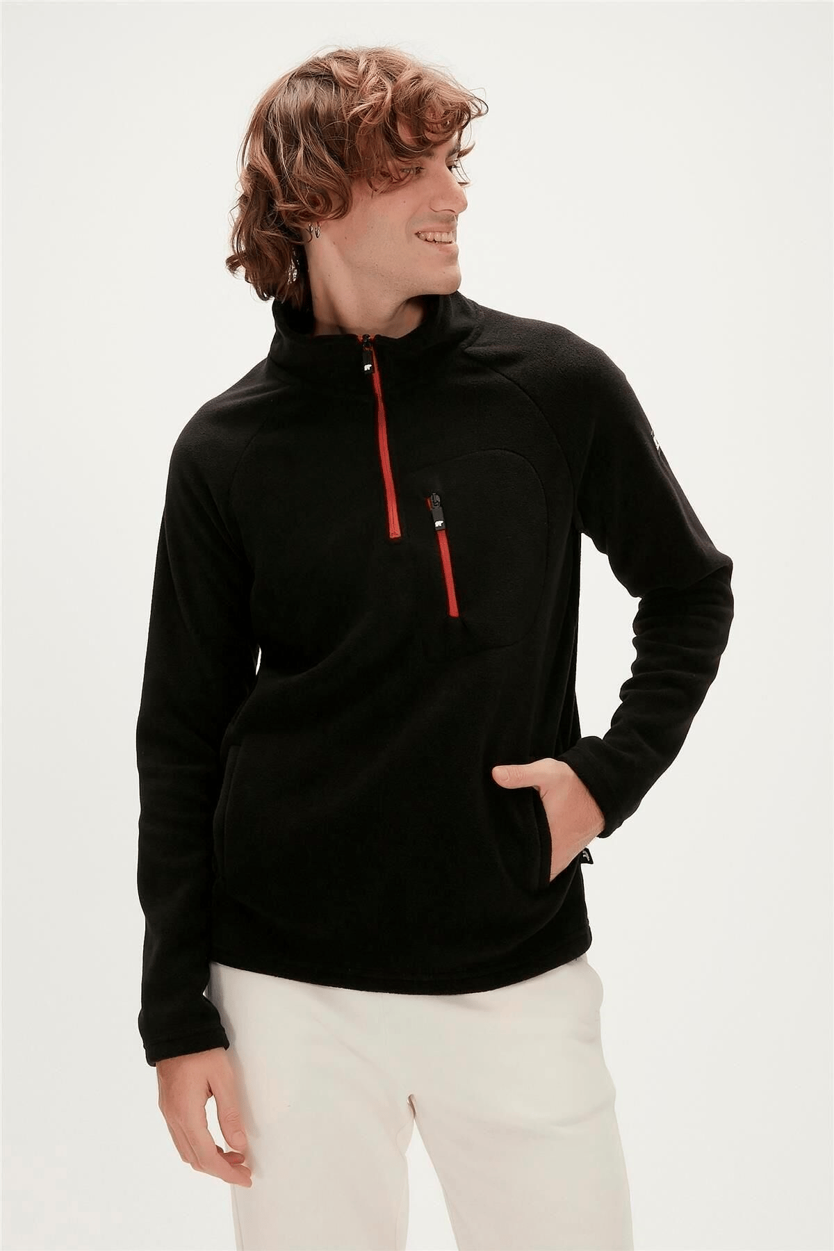 BAD BEAR ERKEK HUSKY HALF-ZIP POLAR SWEATSHIRT 19.02.21.006