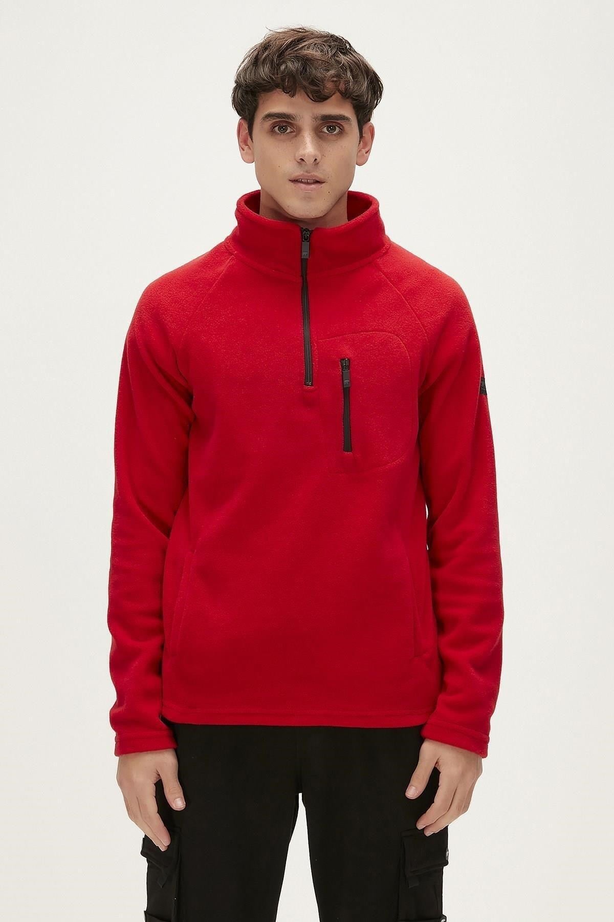 BAD BEAR ERKEK HUSKY HALF-ZIP POLAR SWEATSHIRT 19.02.21.006