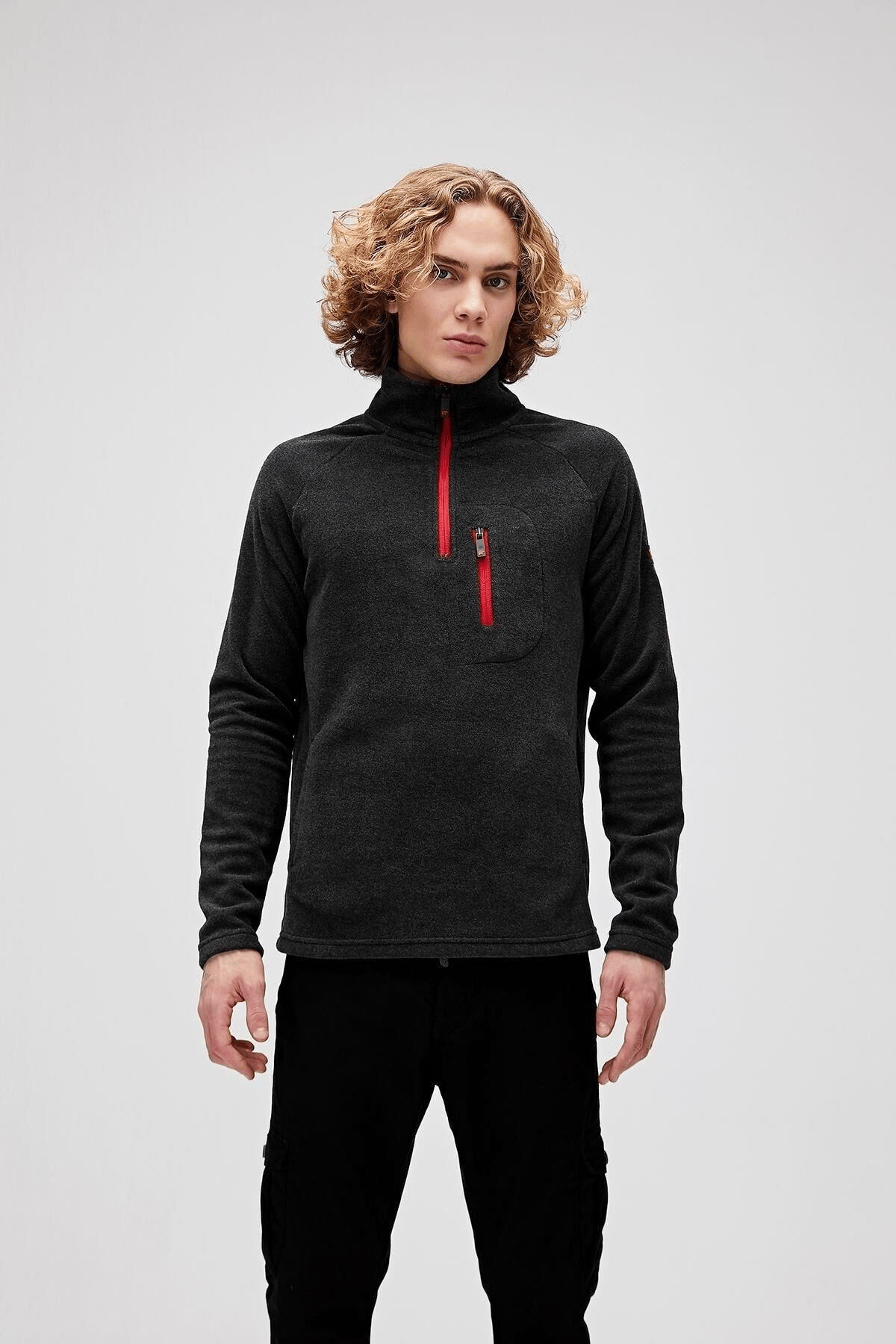 BAD BEAR ERKEK HUSKY HALF-ZIP POLAR SWEATSHIRT 19.02.21.006