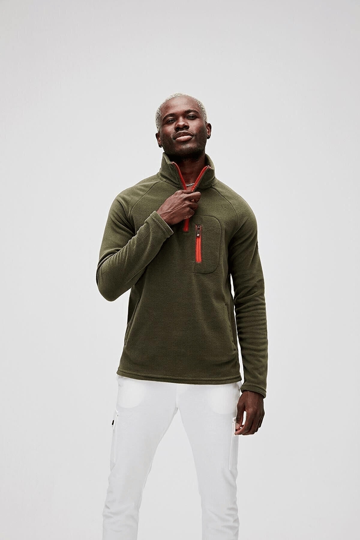 BAD BEAR ERKEK HUSKY HALF-ZIP POLAR SWEATSHIRT 19.02.21.006