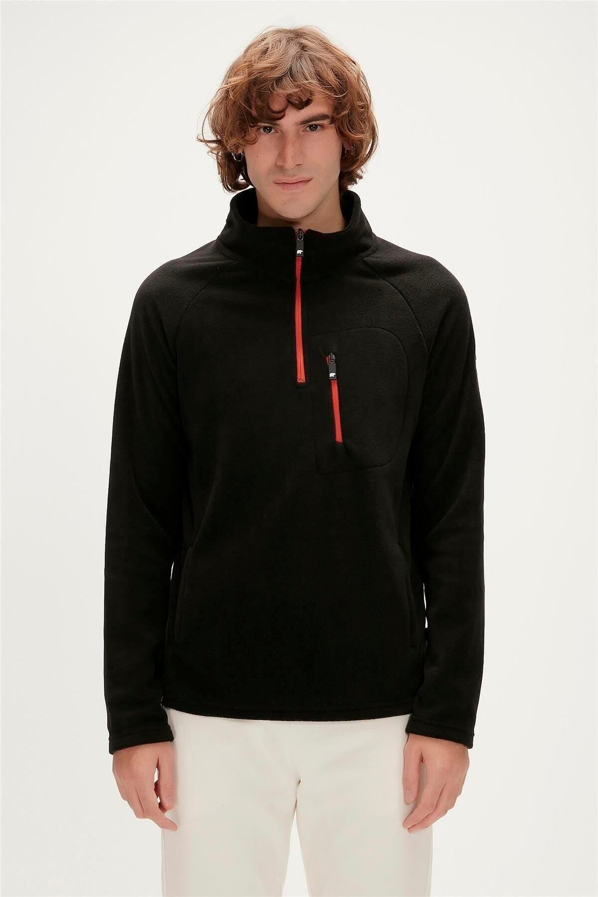 BAD BEAR ERKEK HUSKY HALF-ZIP POLAR SWEATSHIRT 19.02.21.006
